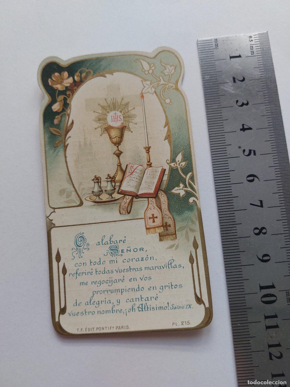 Postales: Estampa de invitaci&oacute;n a la Primera Misa de Jos&eacute; P&eacute;idro Bern&aacute;cer
