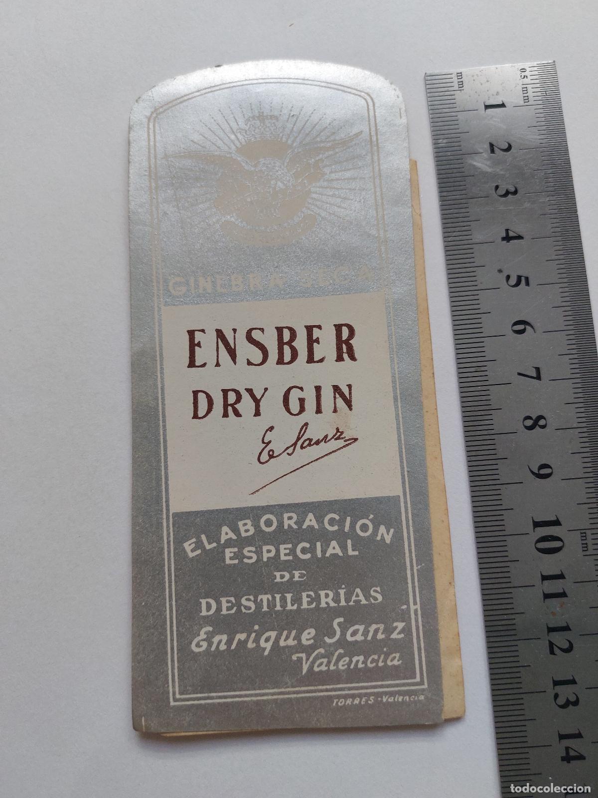 Postales: Estampa publicitaria de Ginebra Ensber Dry Gin Valencia
