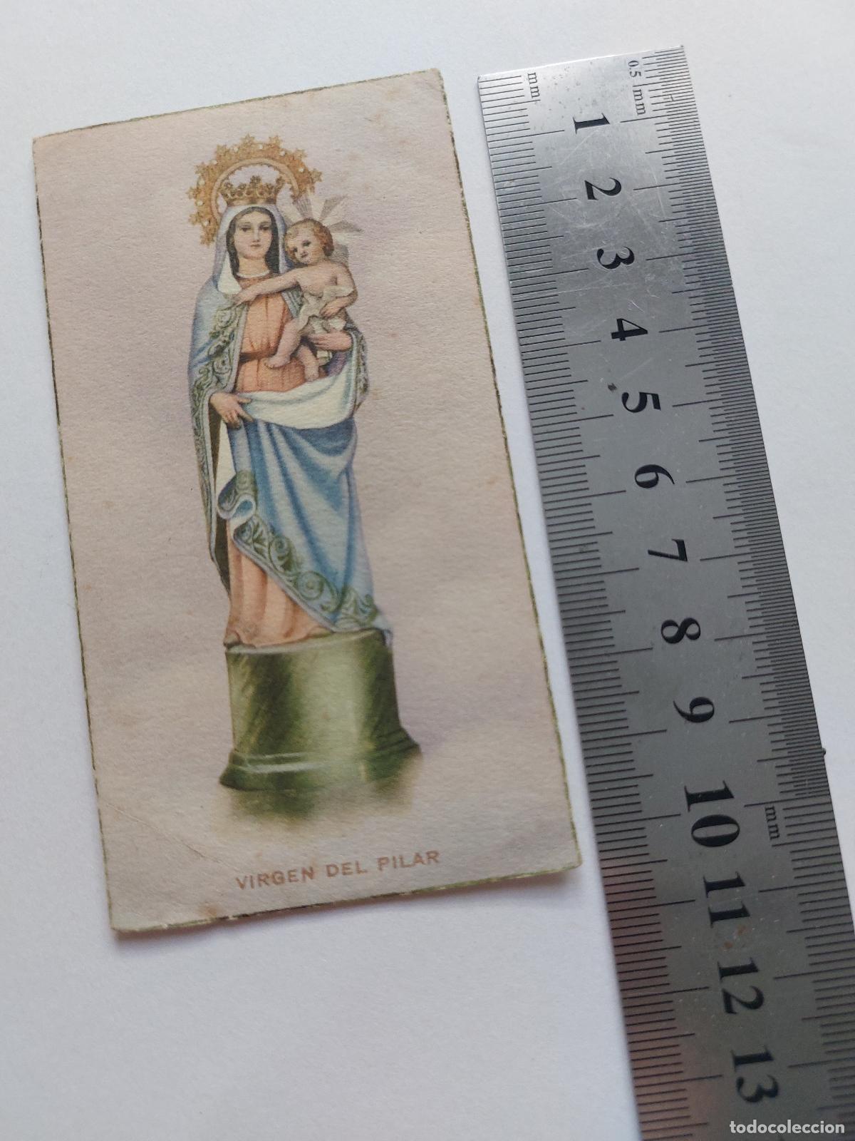 Postales: Estampa de la Virgen del Pilar de Ediciones Barsal