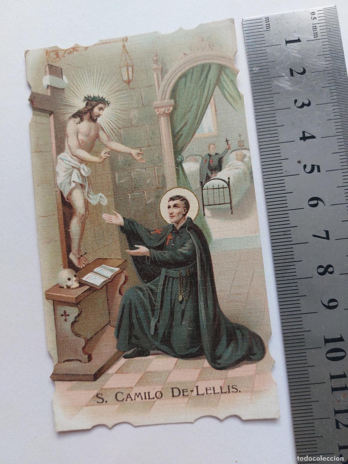 Postales: Estampa religiosa de San Camilo de Lellis, imagen devocional