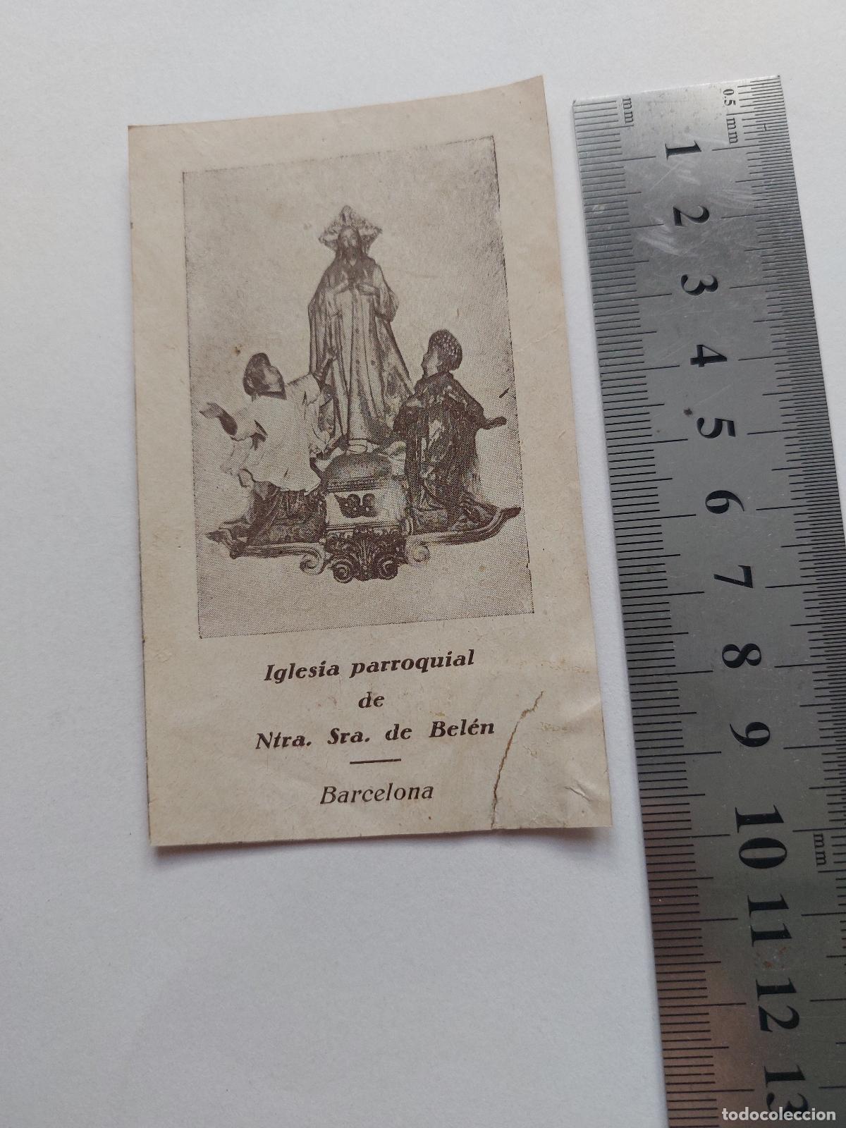 Postales: Estampa de recuerdo religioso del Apostolado de la Oraci&oacute;n en Barcelona