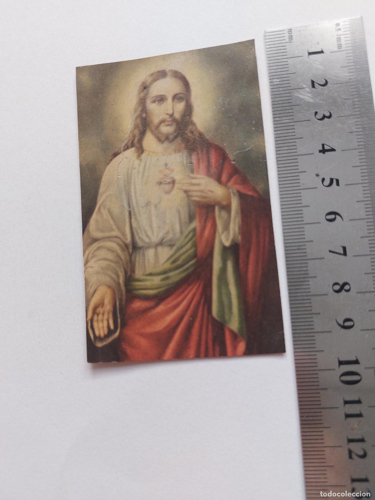 Postales: Estampa del Sagrado Coraz&oacute;n de Jes&uacute;s, imagen religiosa