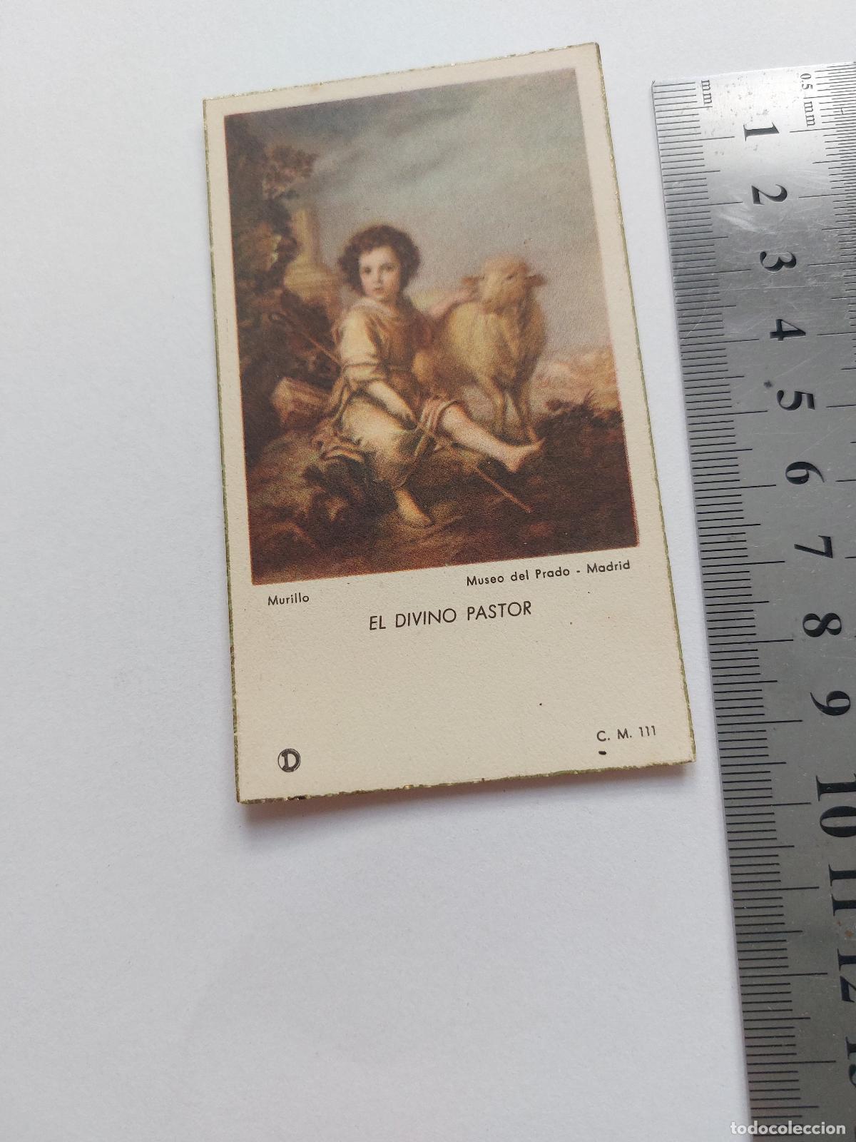 Postales: Estampa de El Divino Pastor de Murillo Museo del Prado Madrid