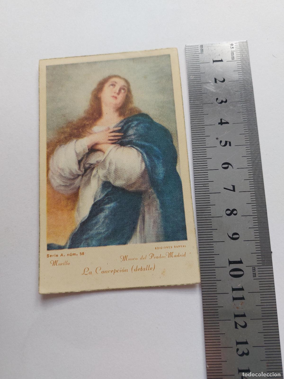 Postales: Estampa de La Inmaculada Concepci&oacute;n de Murillo Museo del Prado