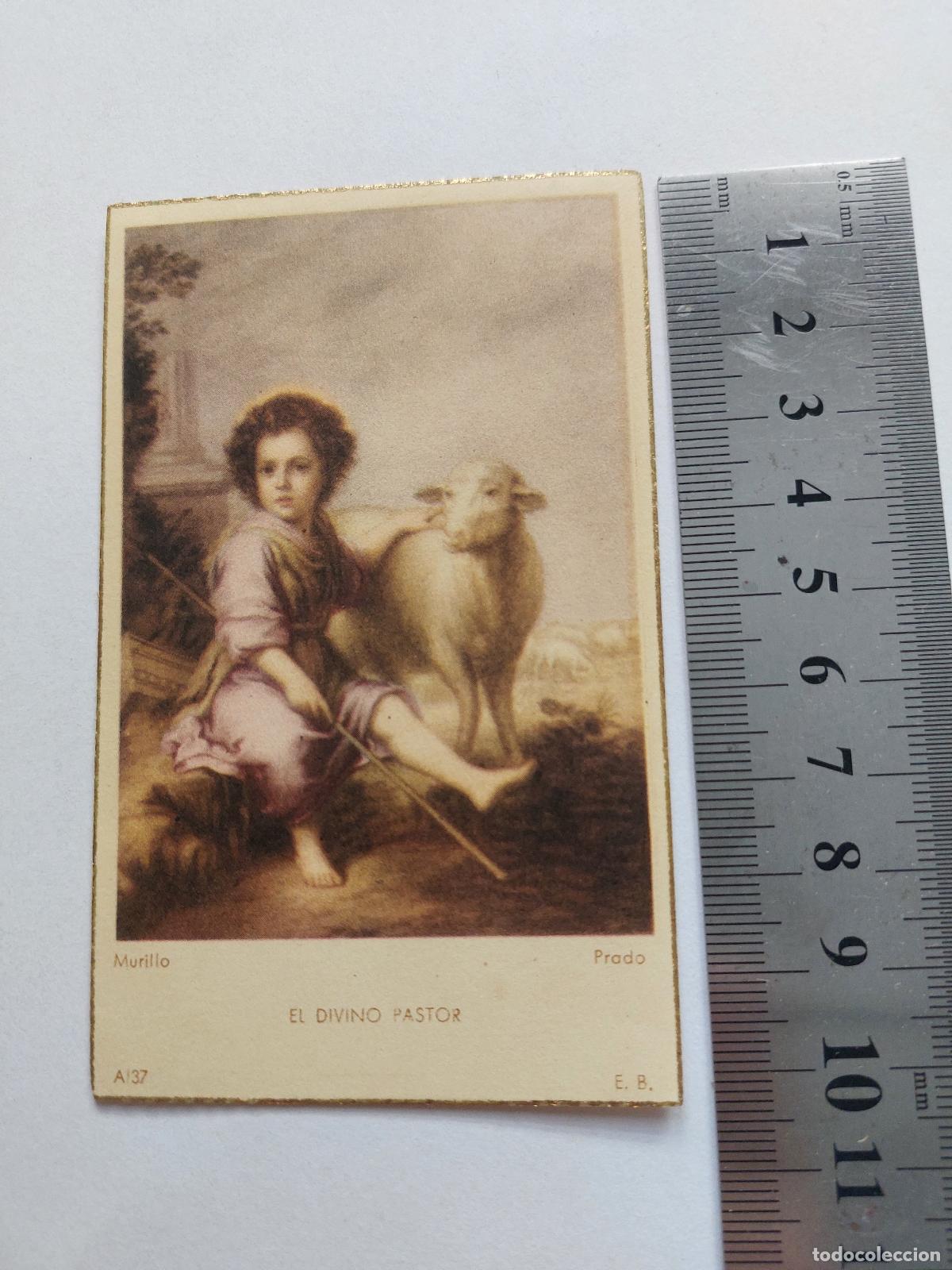 Postales: Estampa de arte El Divino Pastor de Murillo, Museo del Prado