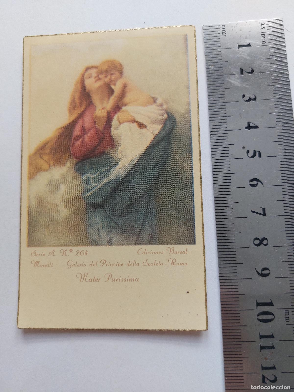 Postales: Estampa de Mater Purissima obra de Morelli Galer&iacute;a del Pr&iacute;ncipe della Scaleta