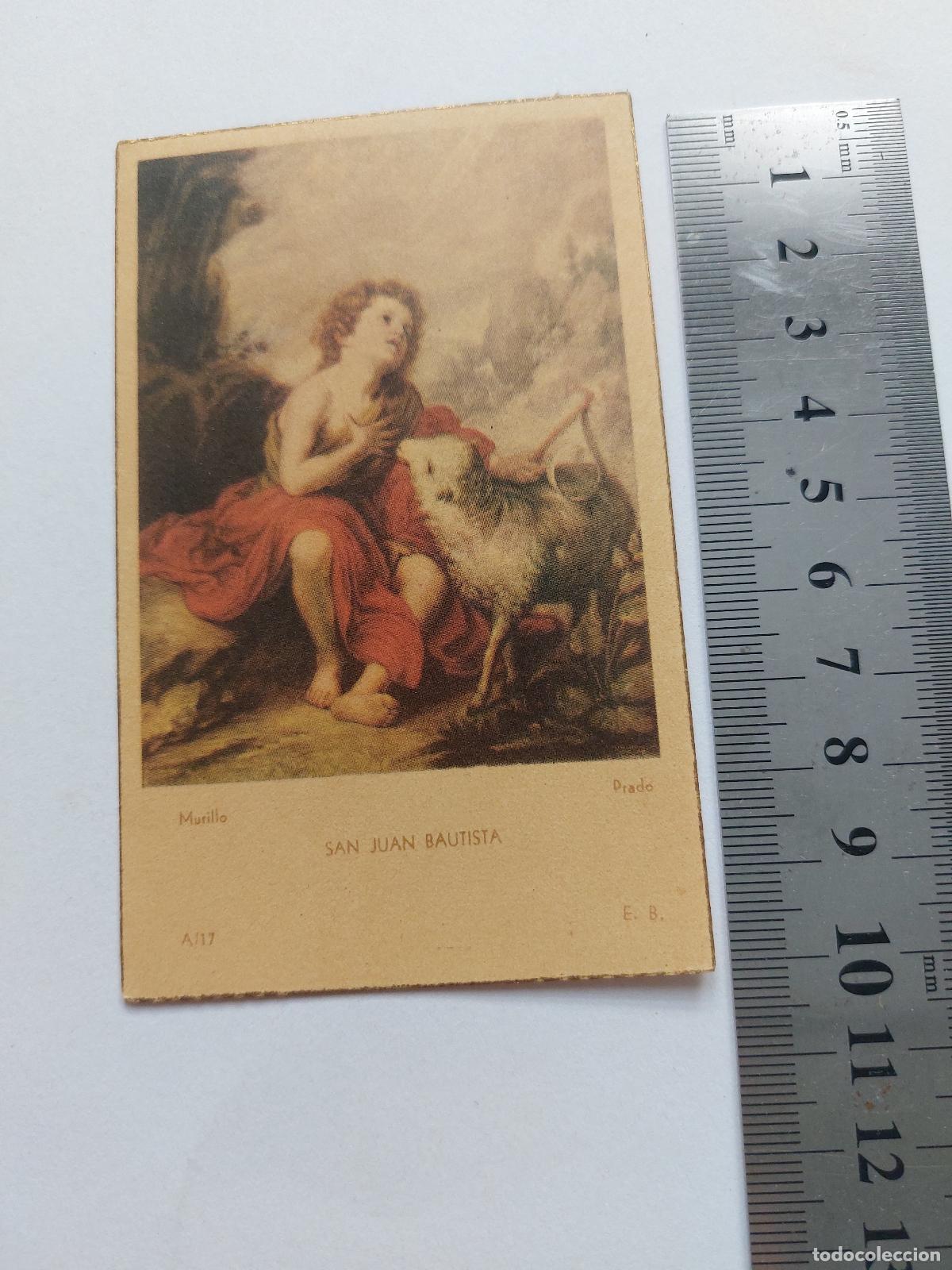 Postales: Estampa de San Juan Bautista de Murillo Museo del Prado