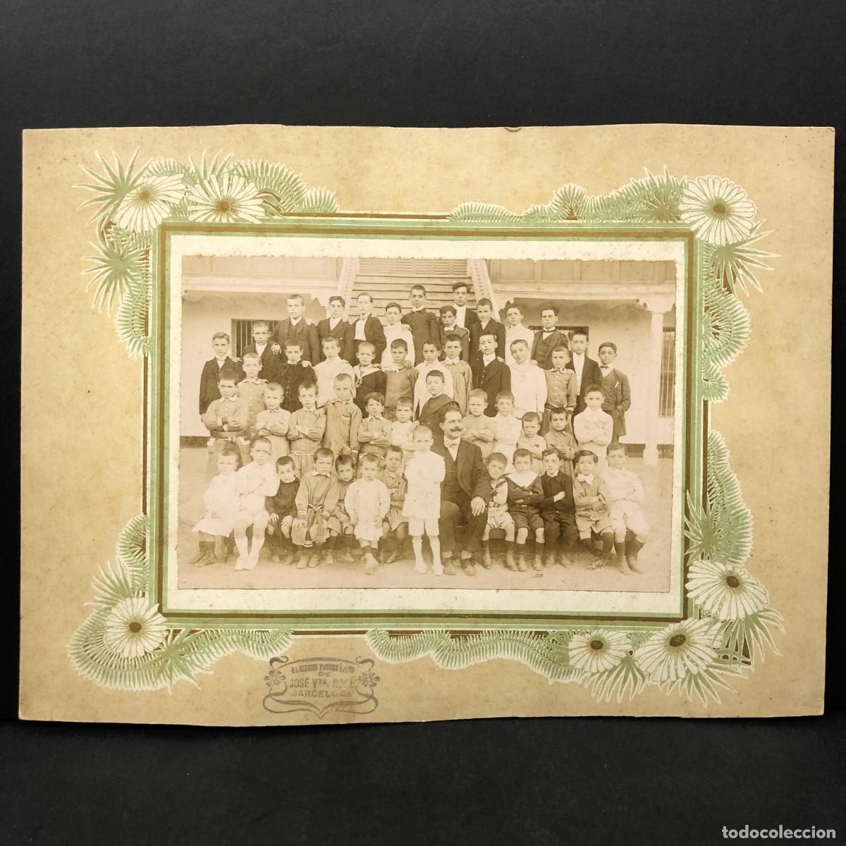 Postales: FOTOGRAFIA - RETRATO ESCOLAR MODERNISTA - C. 1900 - FOT&Oacute;GRAFO JOS&Eacute; ROCA - ESCUELA BURGESA / 5243