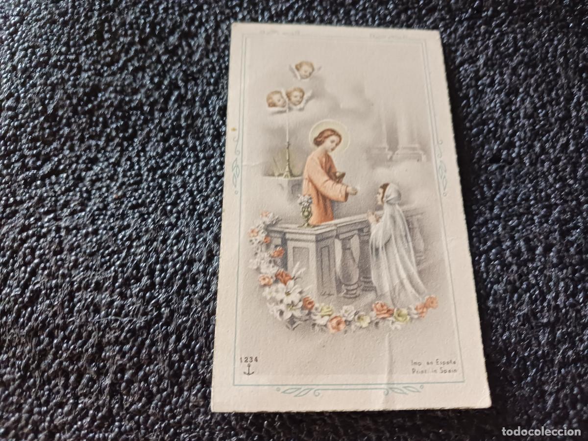 Postales: recordatorio de comunion, parroquia ntra. sra. de belen, barcelona 1959