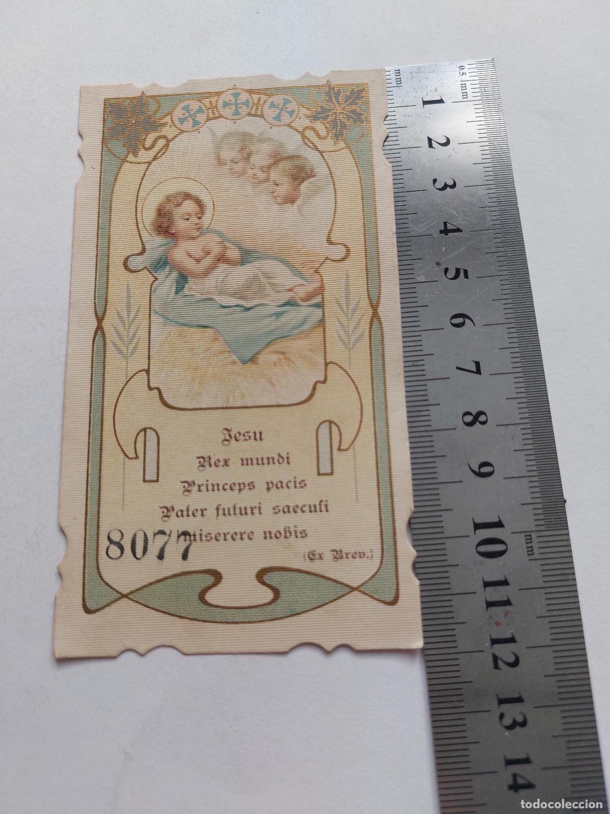 Postales: Estampa religiosa con ilustraci&oacute;n del Ni&ntilde;o Jes&uacute;s