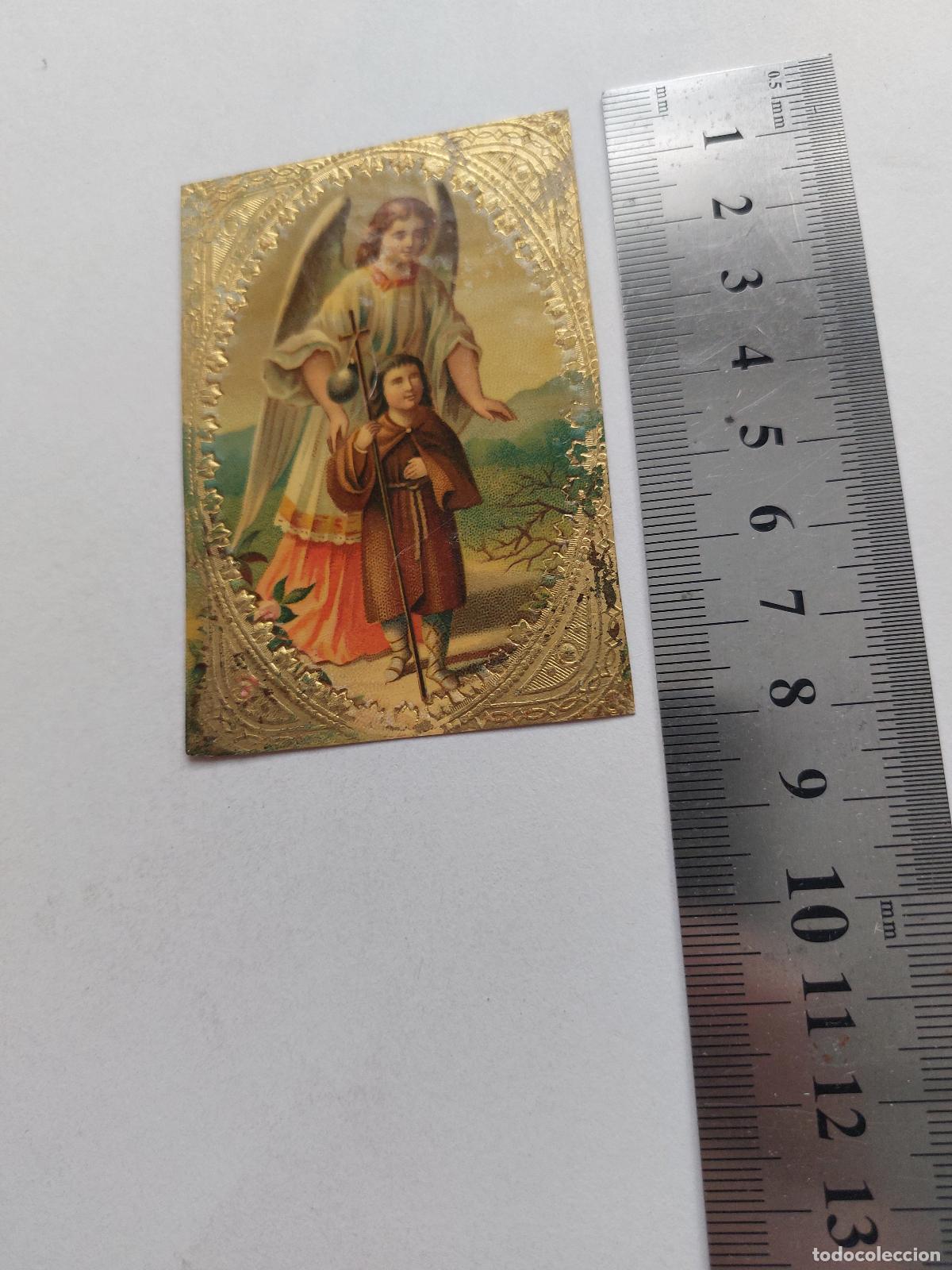 Postales: Estampa con imagen de &aacute;ngel de la guarda