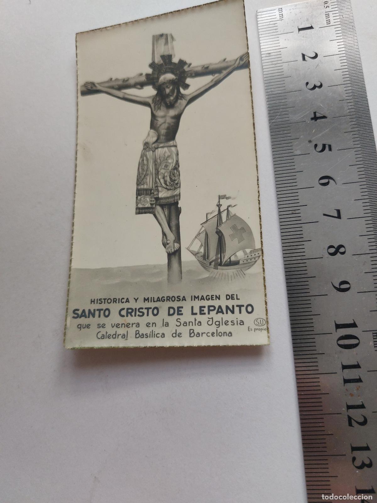 Postales: Estampa del Santo Cristo de Lepanto en la Catedral de Barcelona