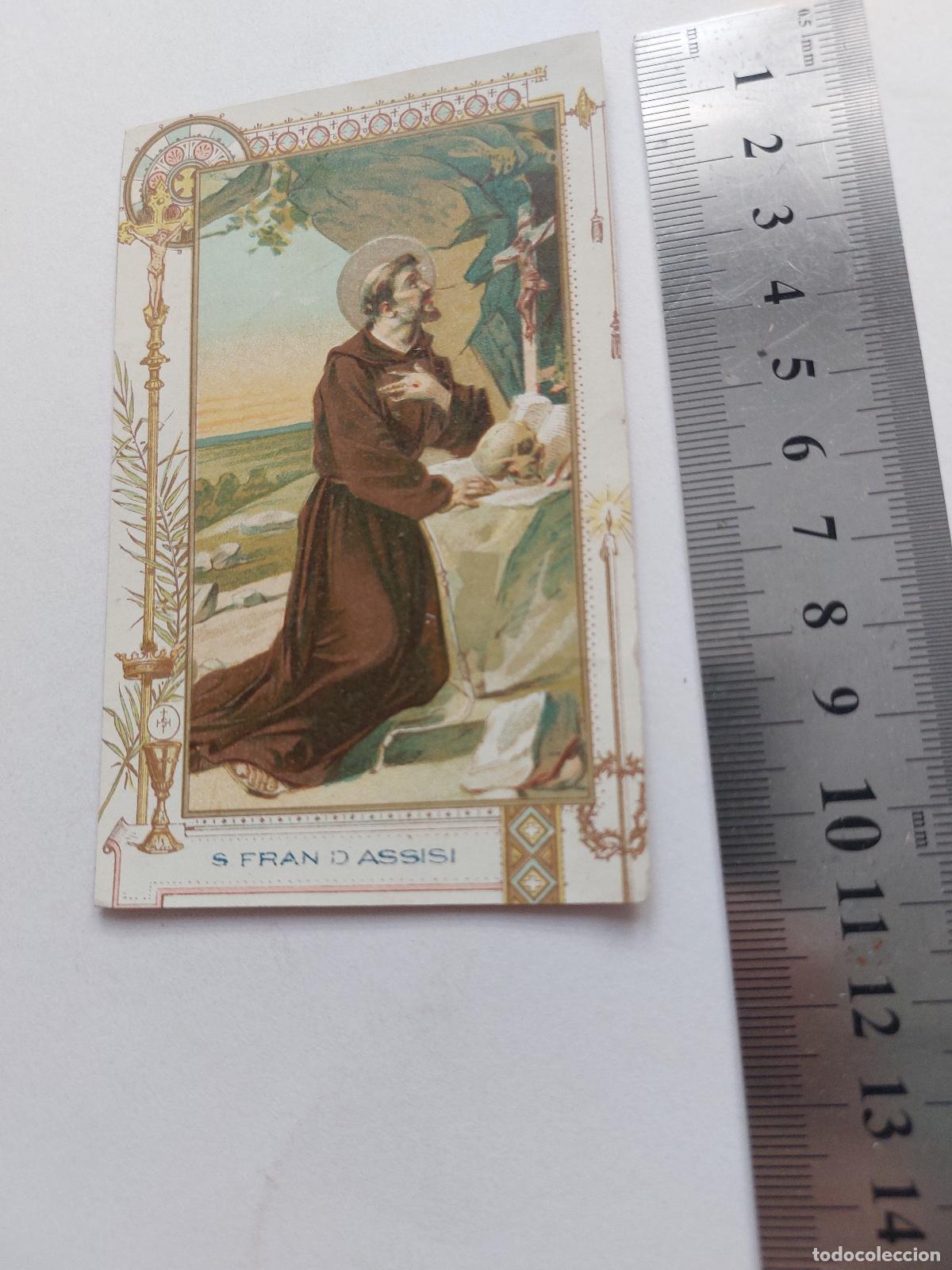 Postales: Estampa de San Francisco de As&iacute;s, ilustraci&oacute;n religiosa devocional