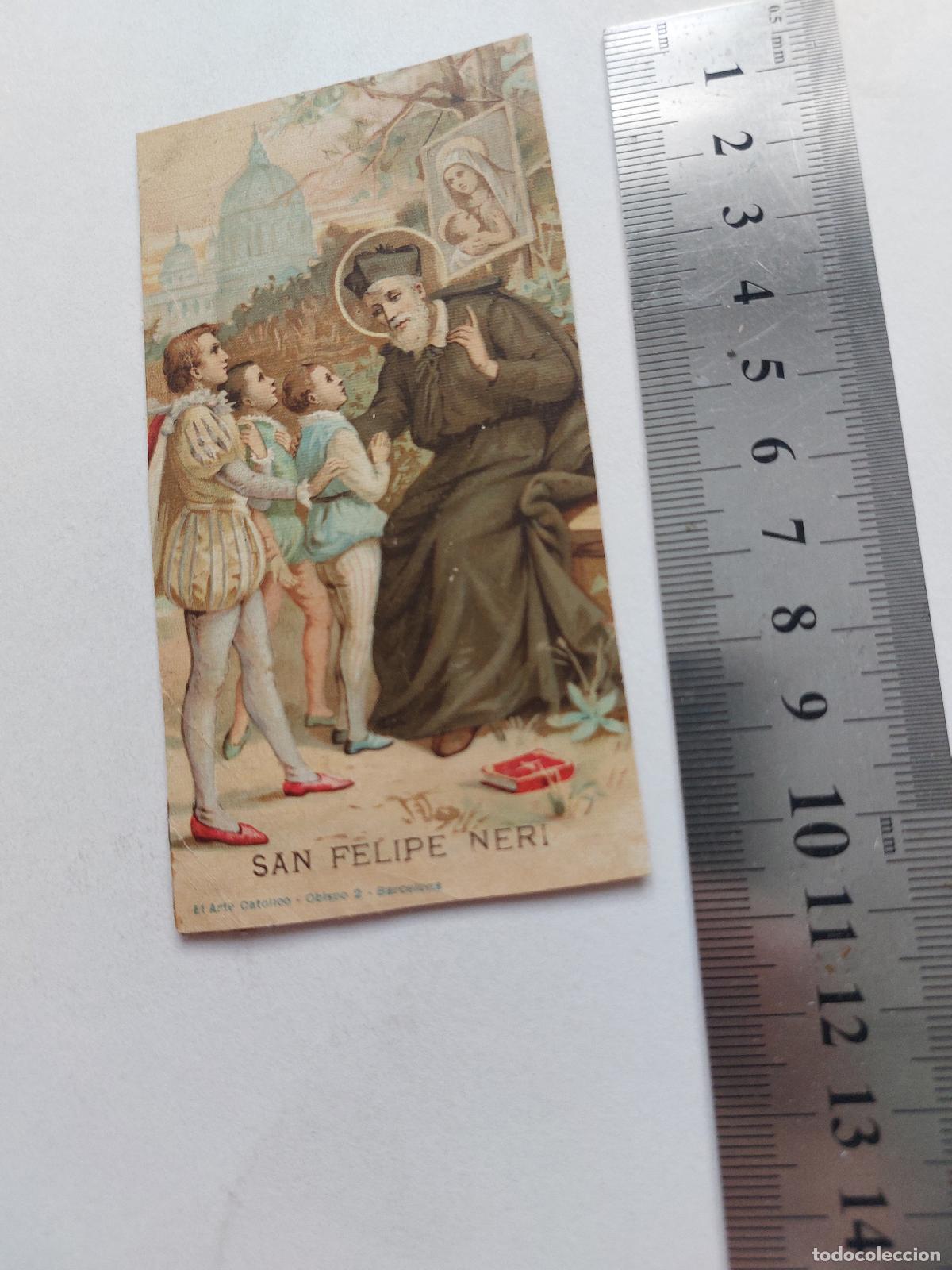 Postales: Estampa religiosa de San Felipe Neri, Barcelona