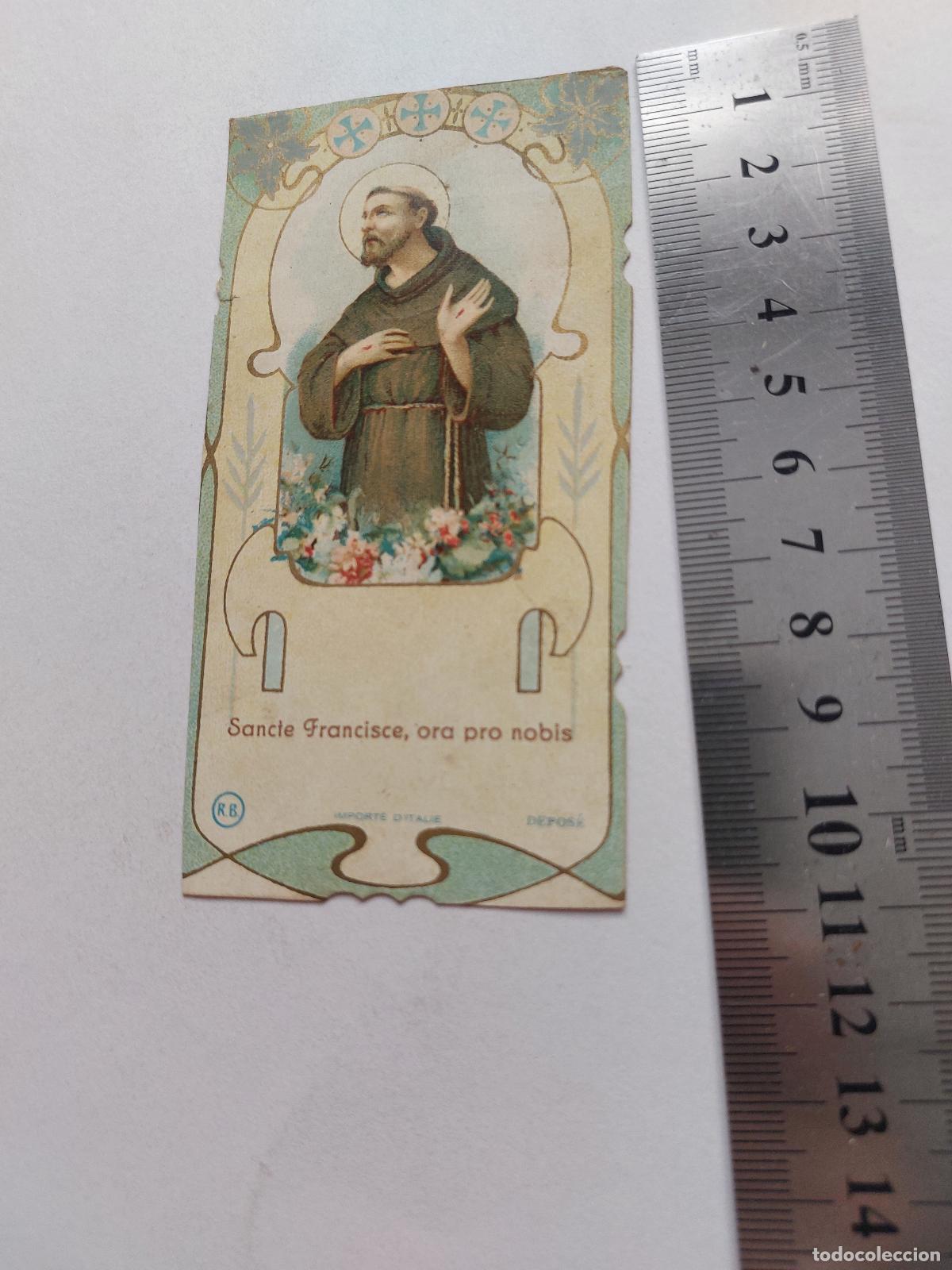 Postales: Estampa antigua de San Francisco de As&iacute;s, arte religioso italiano