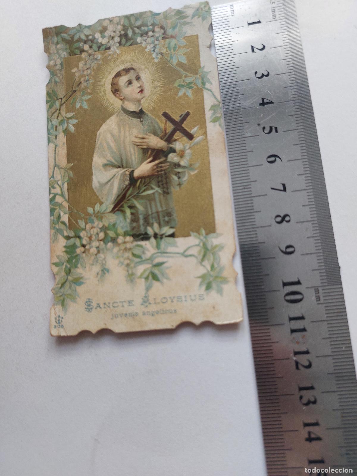 Postales: Estampa de San Luis Gonzaga Sancte Aloysius