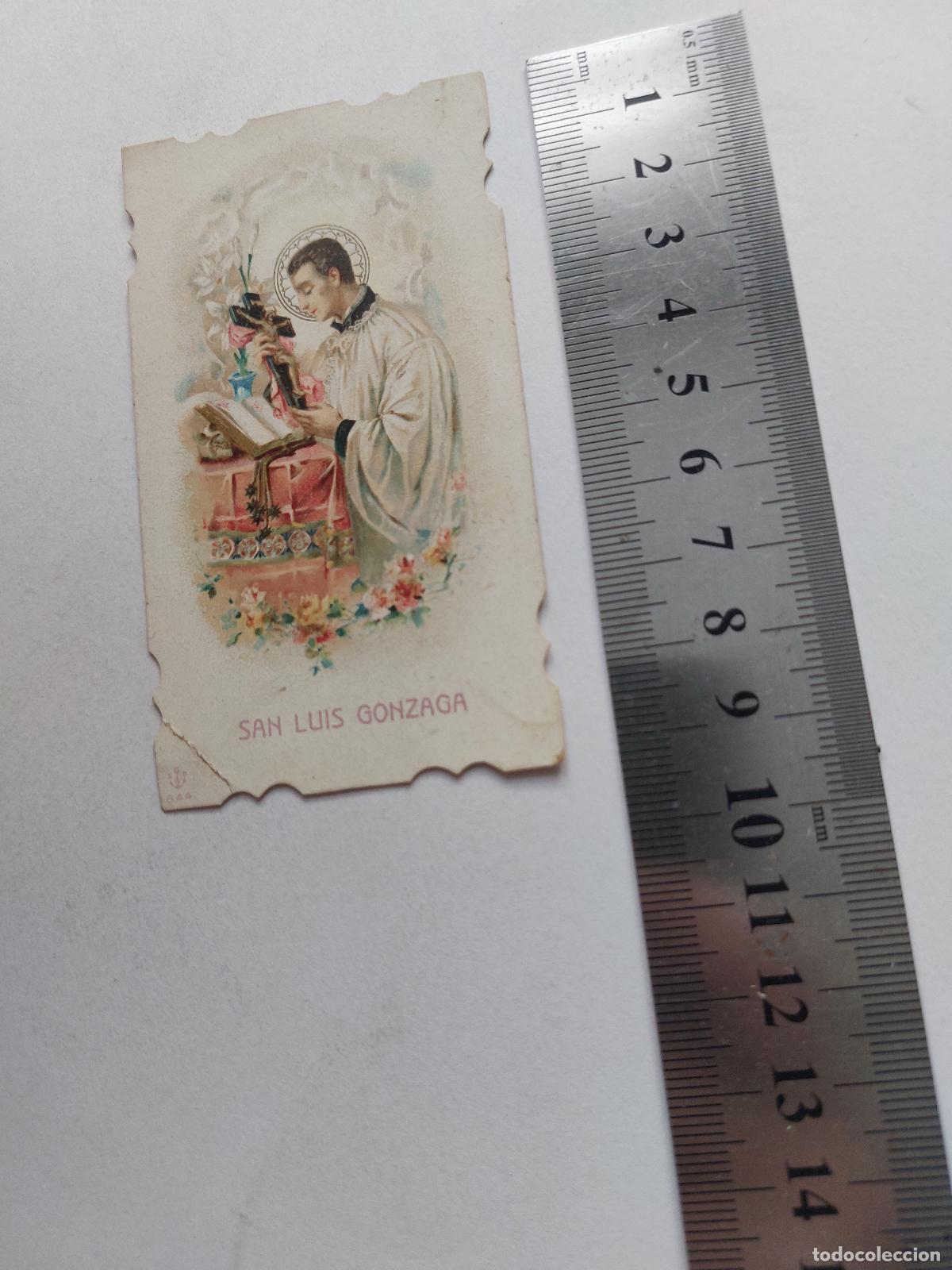 Postales: Estampa religiosa de San Luis Gonzaga