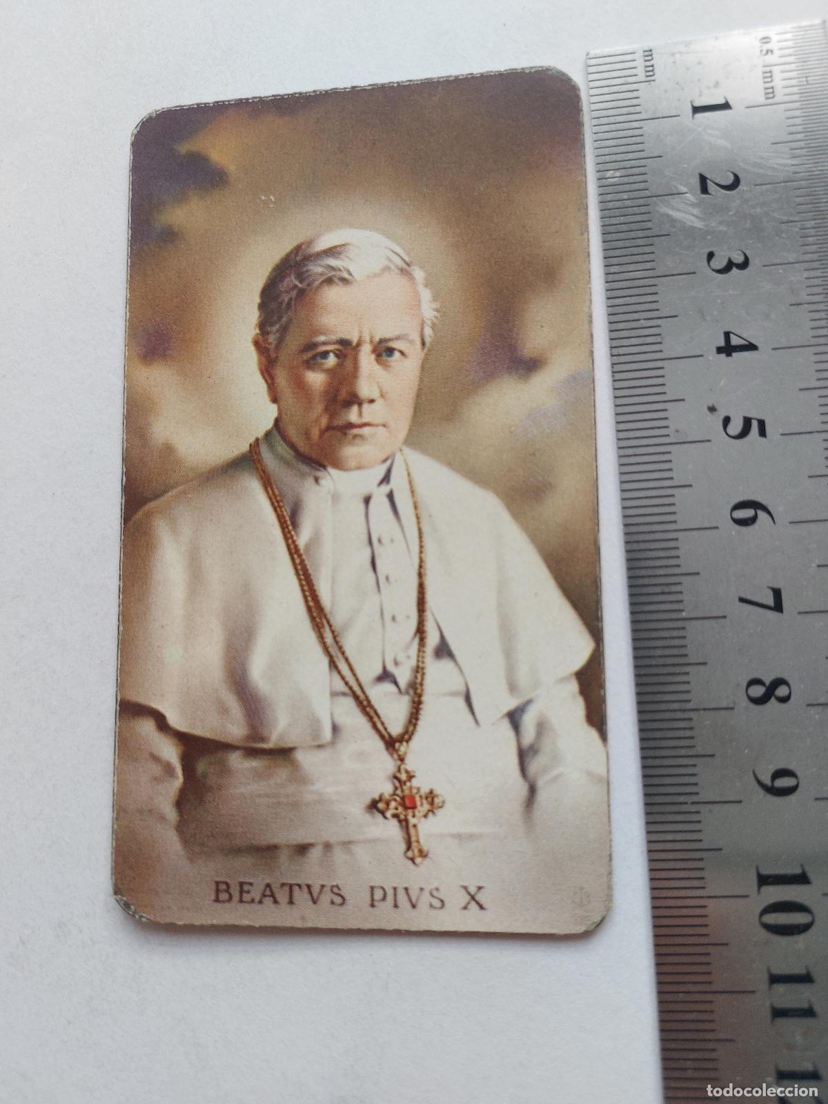 Postales: Estampa de Beatus Pius X, Estampa Religiosa