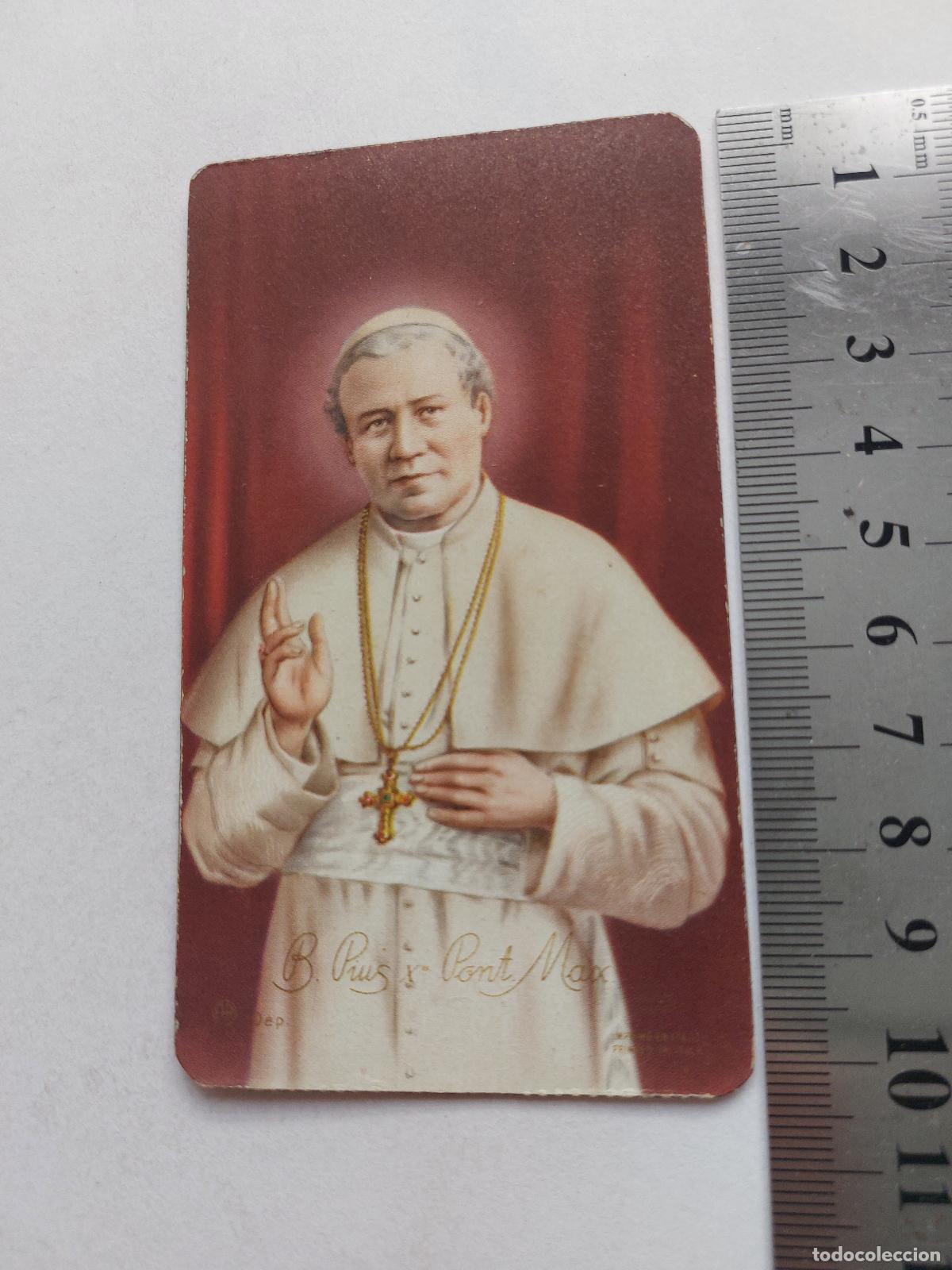Postales: Estampa de retrato del Papa P&iacute;o X