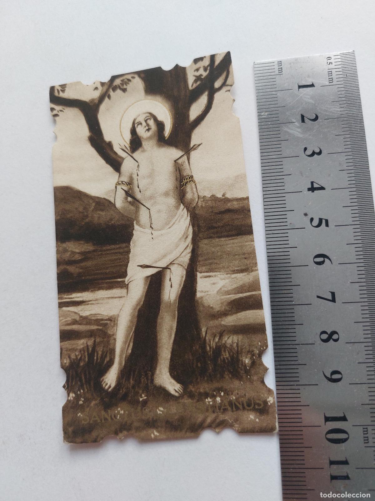 Postales: Estampa de San Sebasti&aacute;n m&aacute;rtir arte religioso italiano