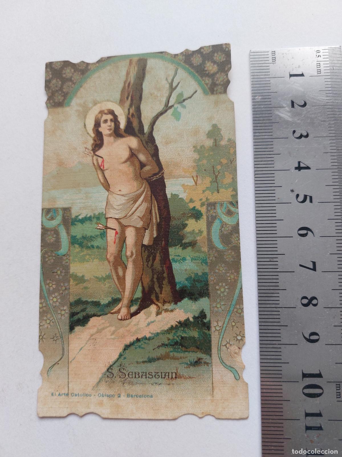 Postales: Estampa de San Sebasti&aacute;n, arte religioso de Barcelona