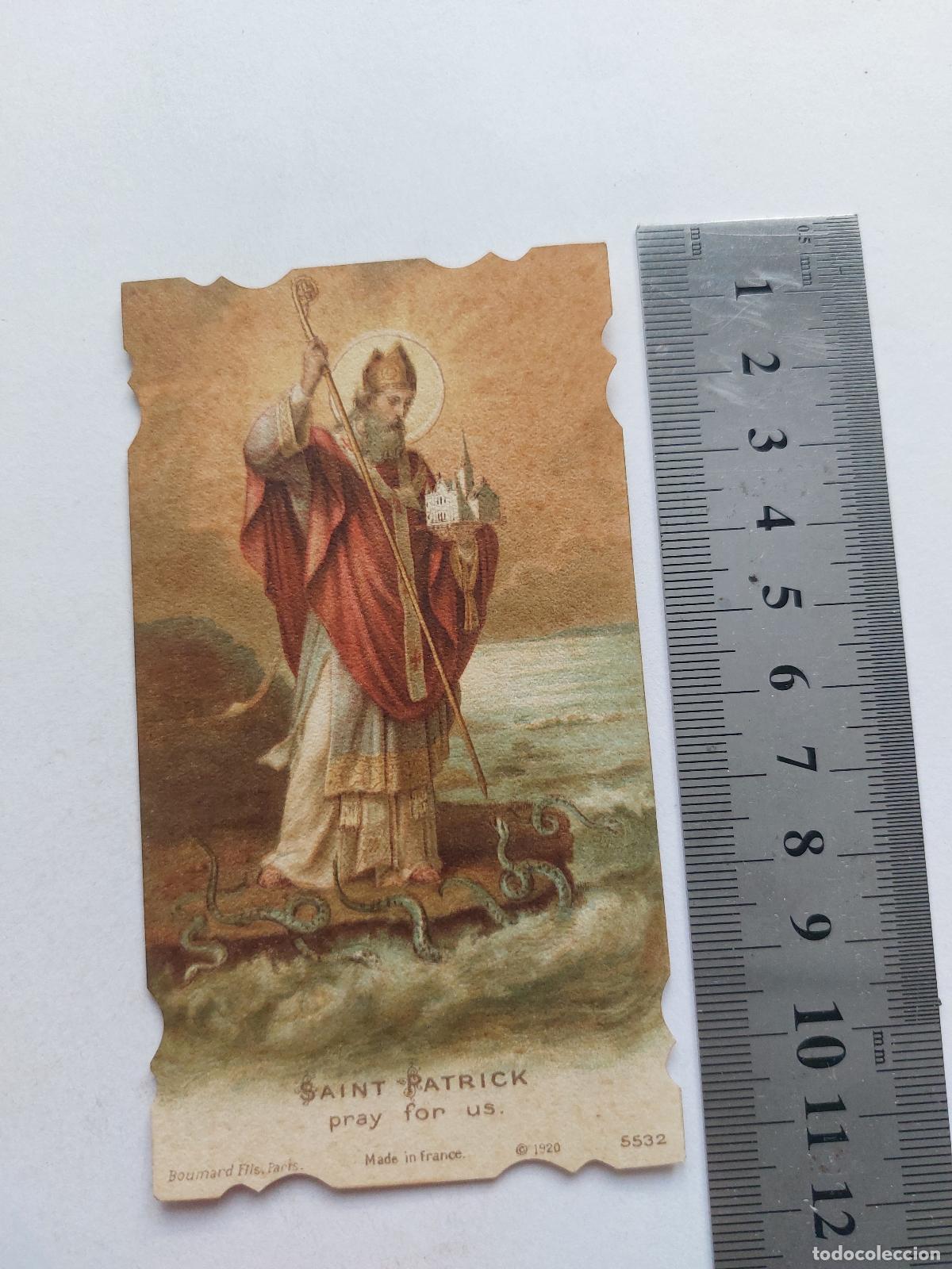 Postales: Estampa de San Patricio, ilustraci&oacute;n religiosa, Francia
