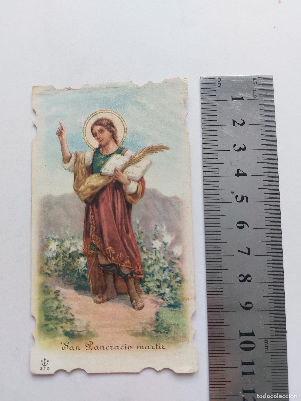 Postales: Estampa religiosa de San Pancracio, estampa de oraci&oacute;n, Barcelona