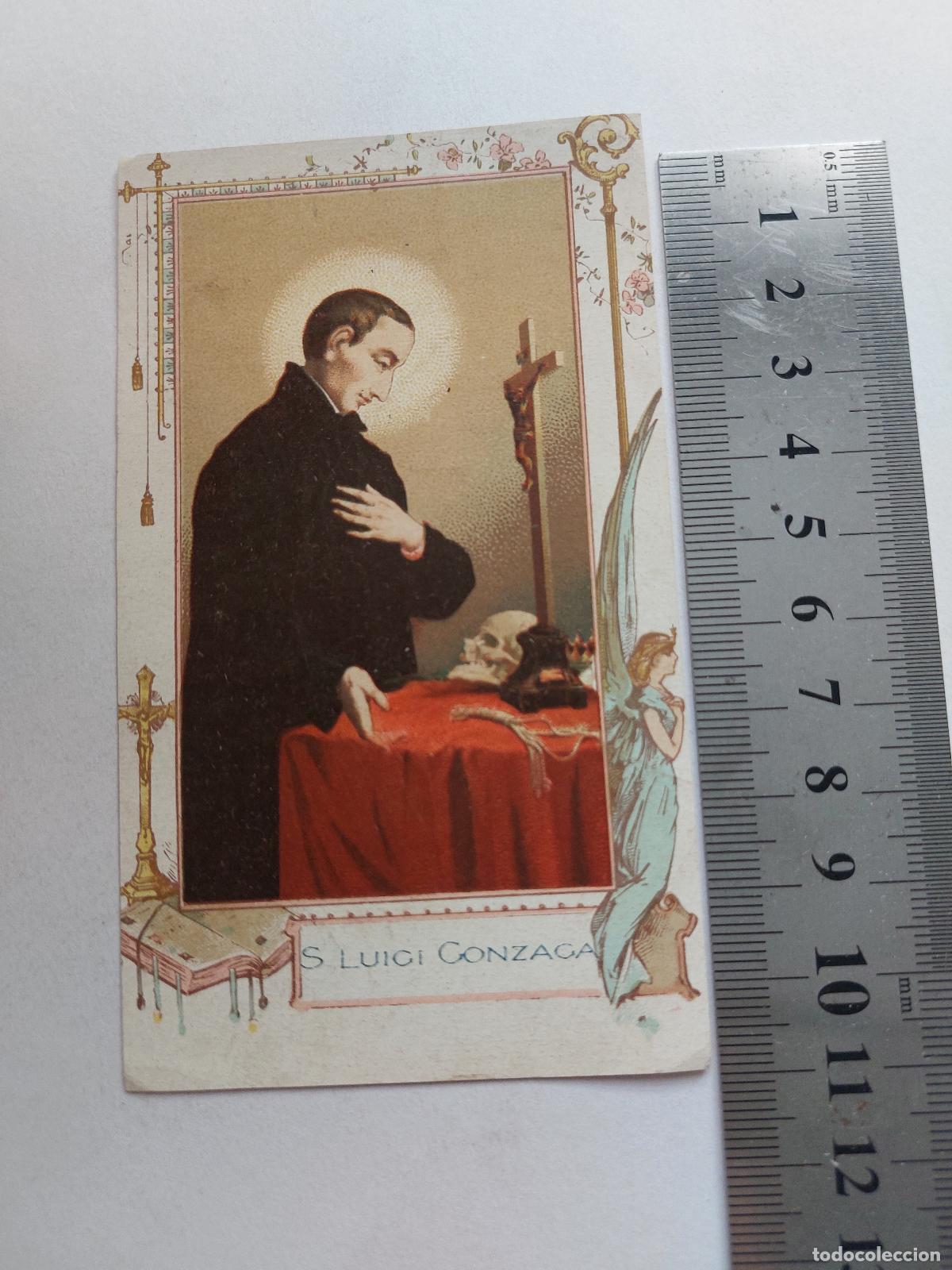 Postales: Estampa religiosa de San Luis Gonzaga