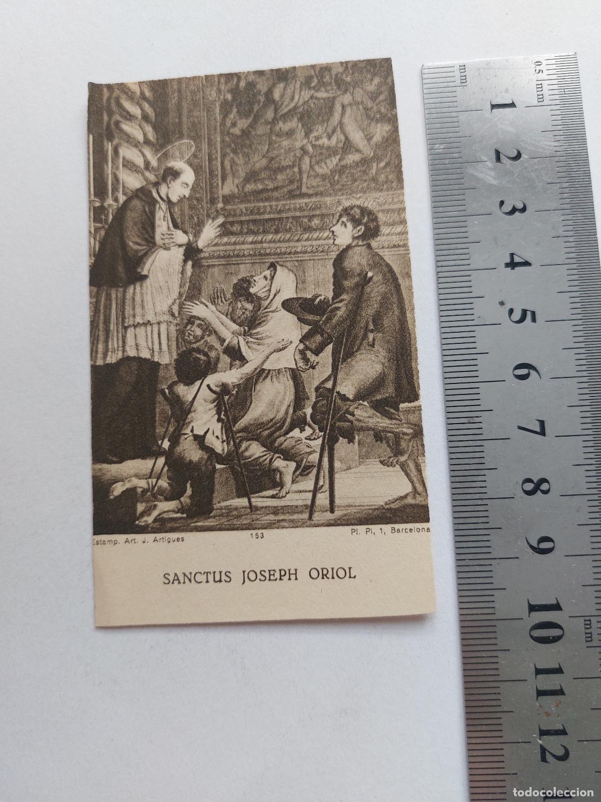 Postales: Estampa religiosa de Sanctus Joseph Oriol, Barcelona