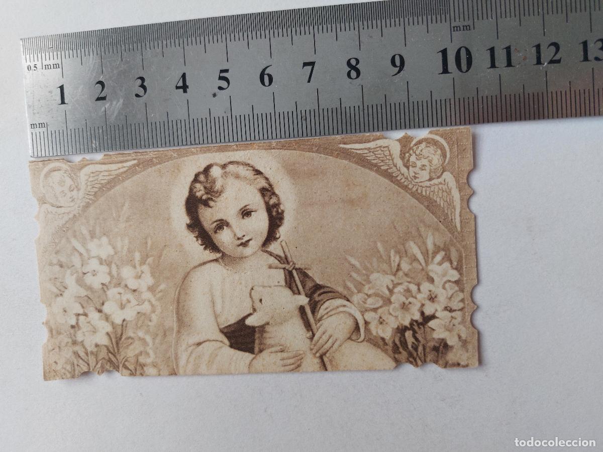 Postales: Estampa religiosa con imagen del Sagrado Coraz&oacute;n y oraci&oacute;n