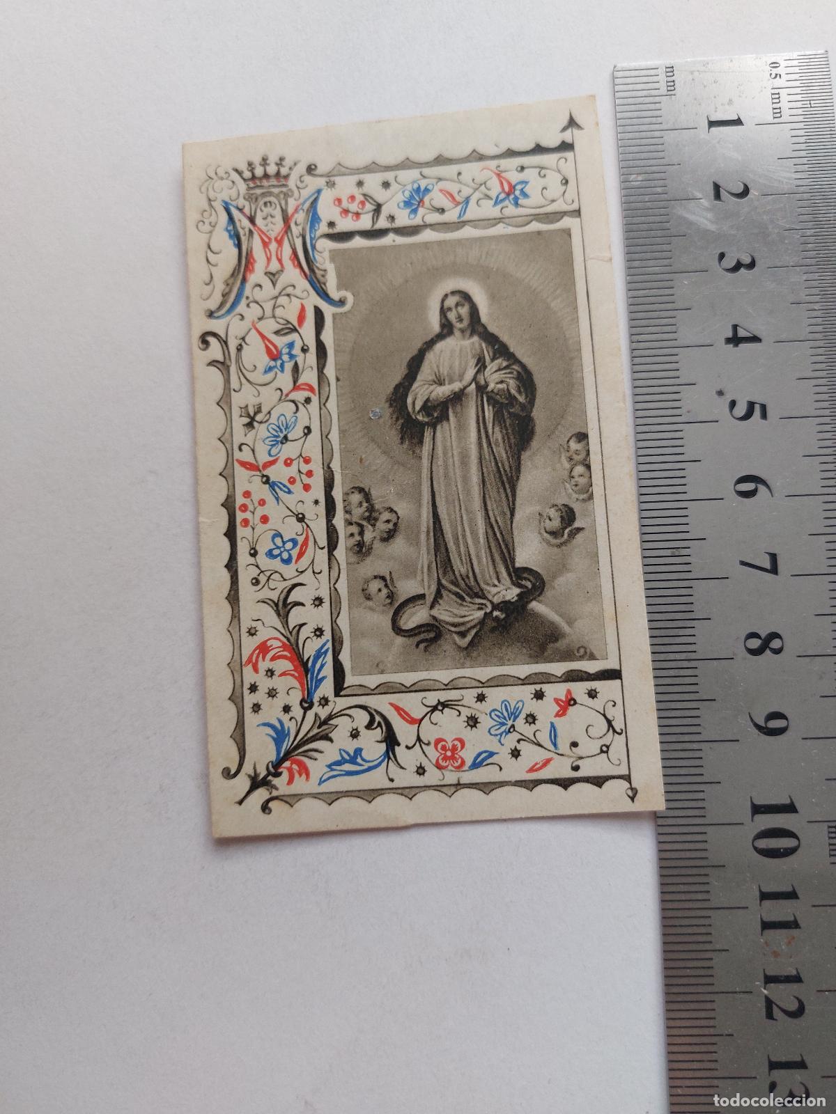 Postales: Estampa Religiosa Novena a Mar&iacute;a Inmaculada Barcelona