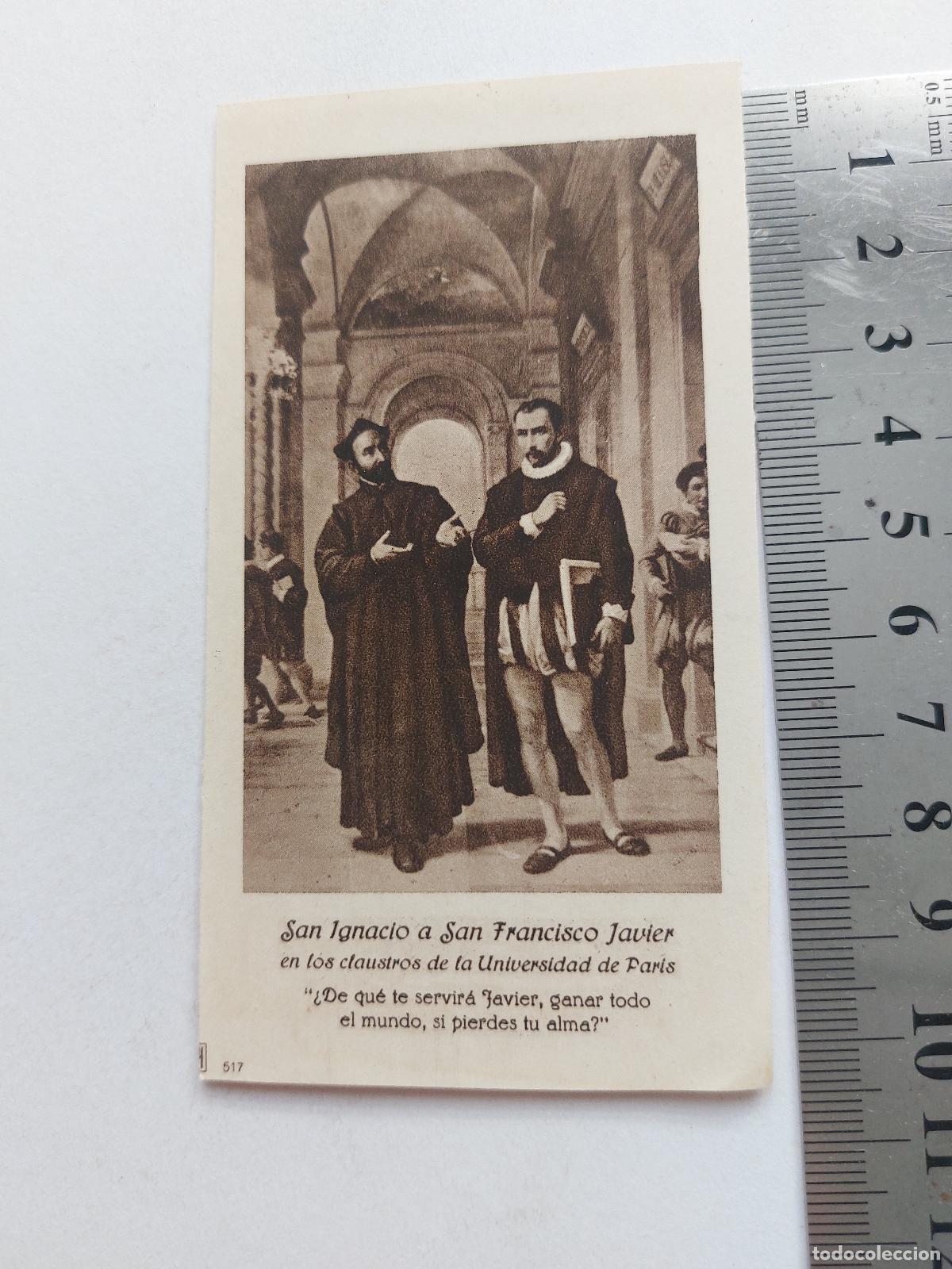 Postales: Estampa religiosa de San Ignacio y San Francisco Javier