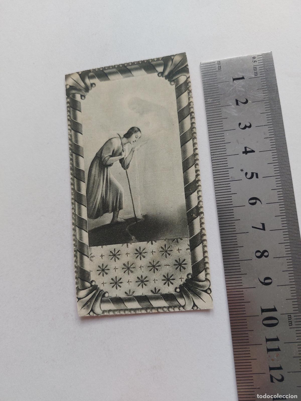 Postales: Estampa devocional religiosa del Sagrado Coraz&oacute;n de Barcelona