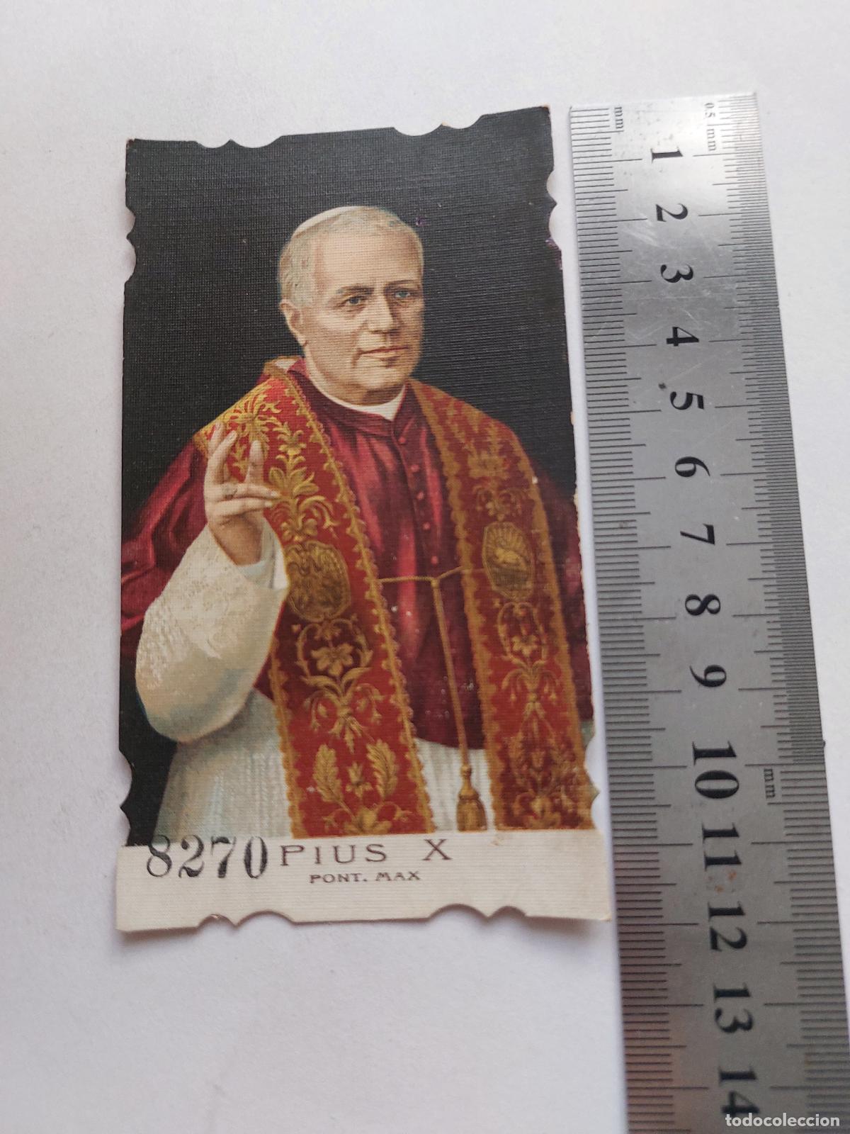 Postales: Estampa de retrato del Papa P&iacute;o X