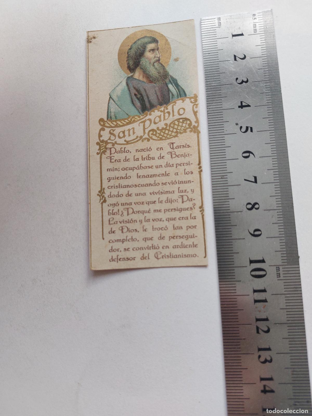 Postales: Estampa religiosa de San Pablo Ap&oacute;stol