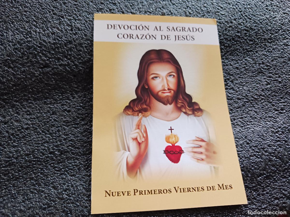 Postales: diptico devocion al sagrado corazon de jesus