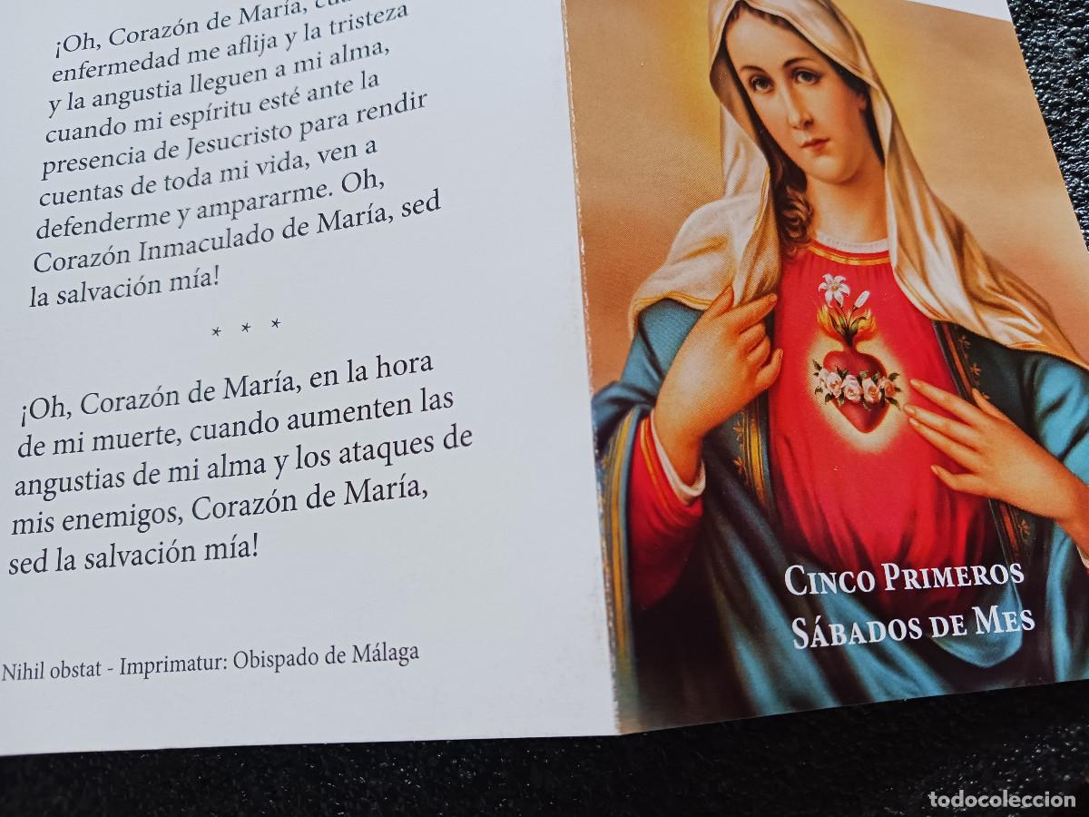 Postales: diptico devocion al inmaculado corazon de maria - Foto 2