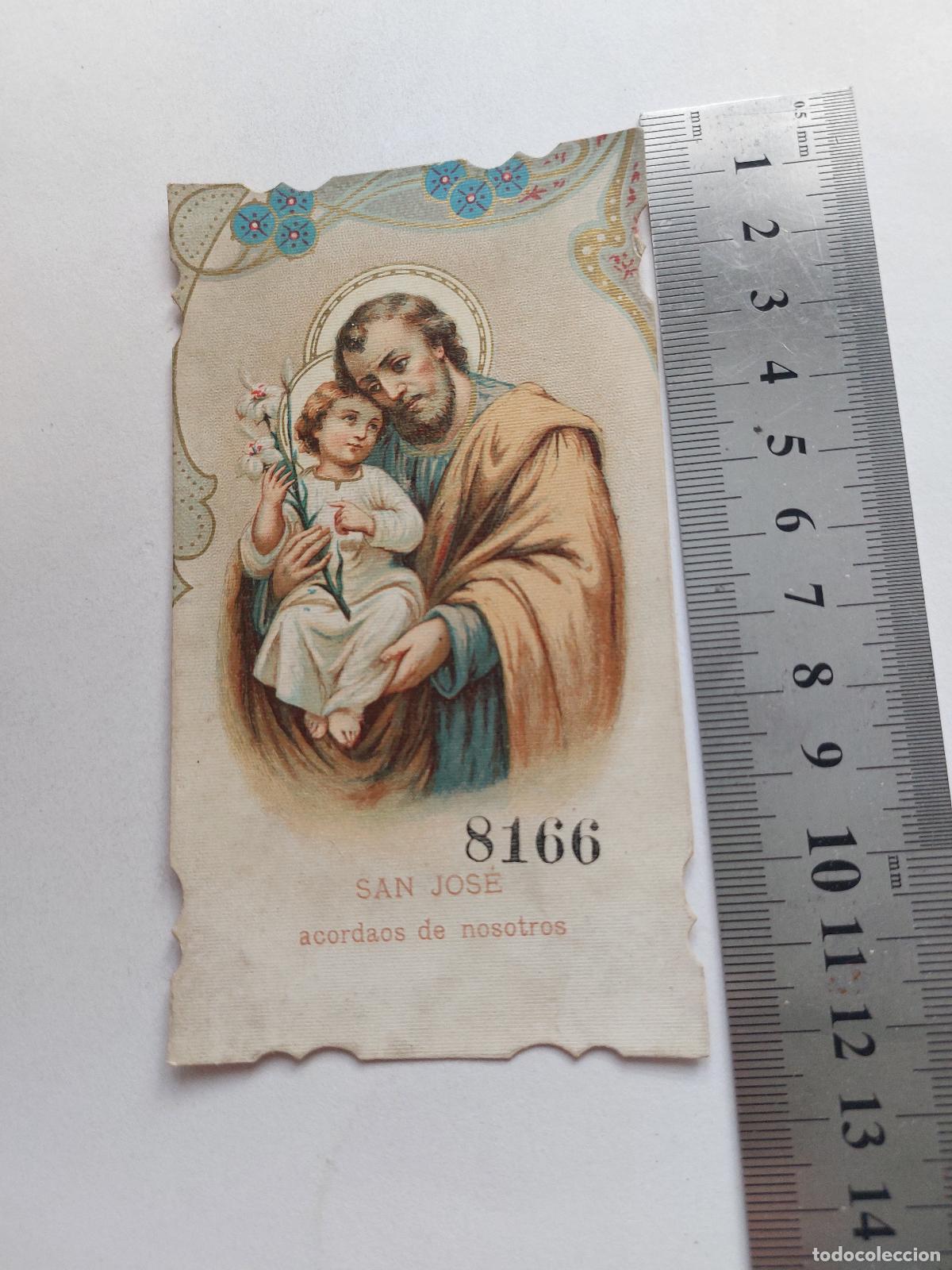 Postkarten: Estampa con imagen de San Jos&eacute; y el Ni&ntilde;o Jes&uacute;s