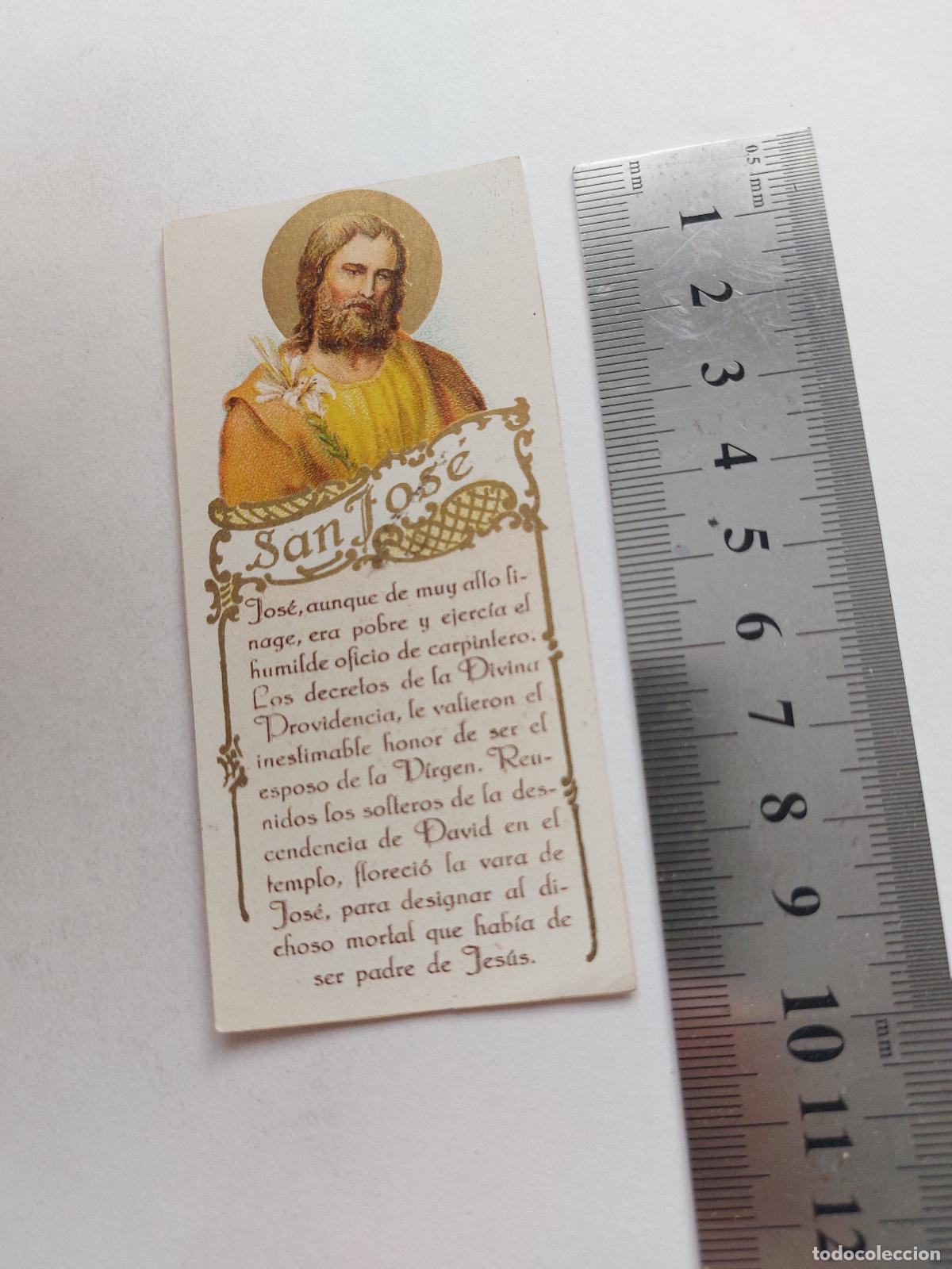 Postales: Estampa de San Jos&eacute;, estampa religiosa con oraci&oacute;n