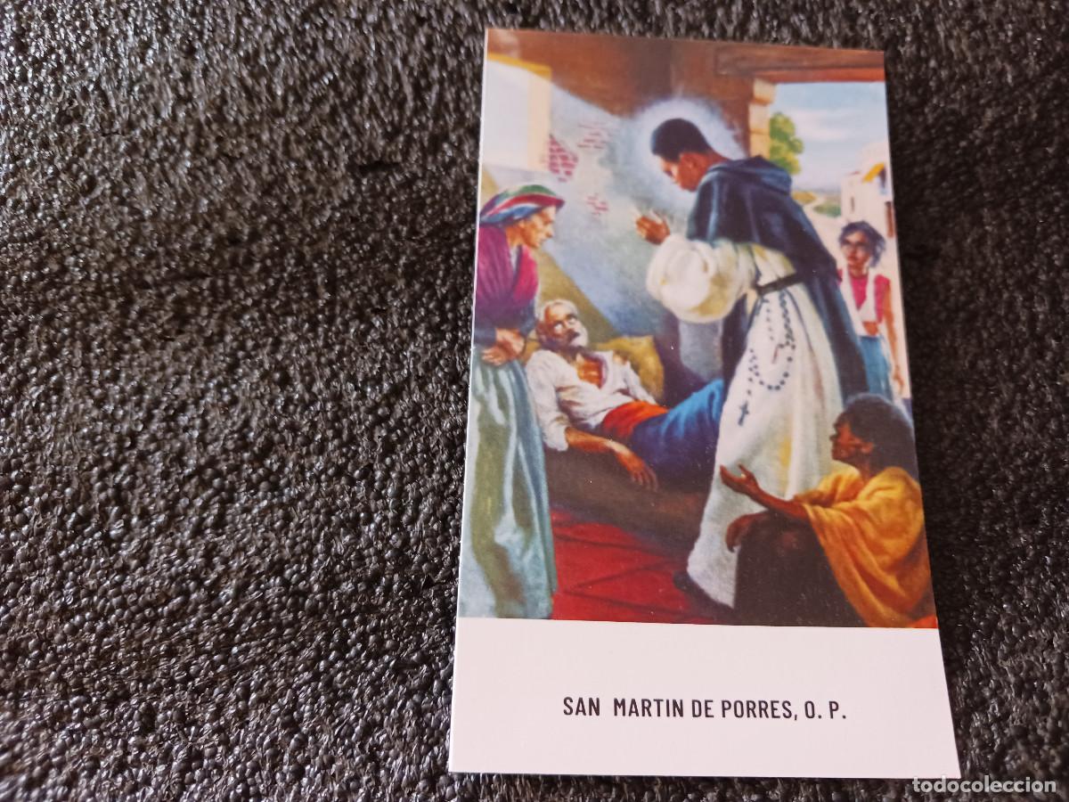 Postales: estampa con oracion, san martin de porres