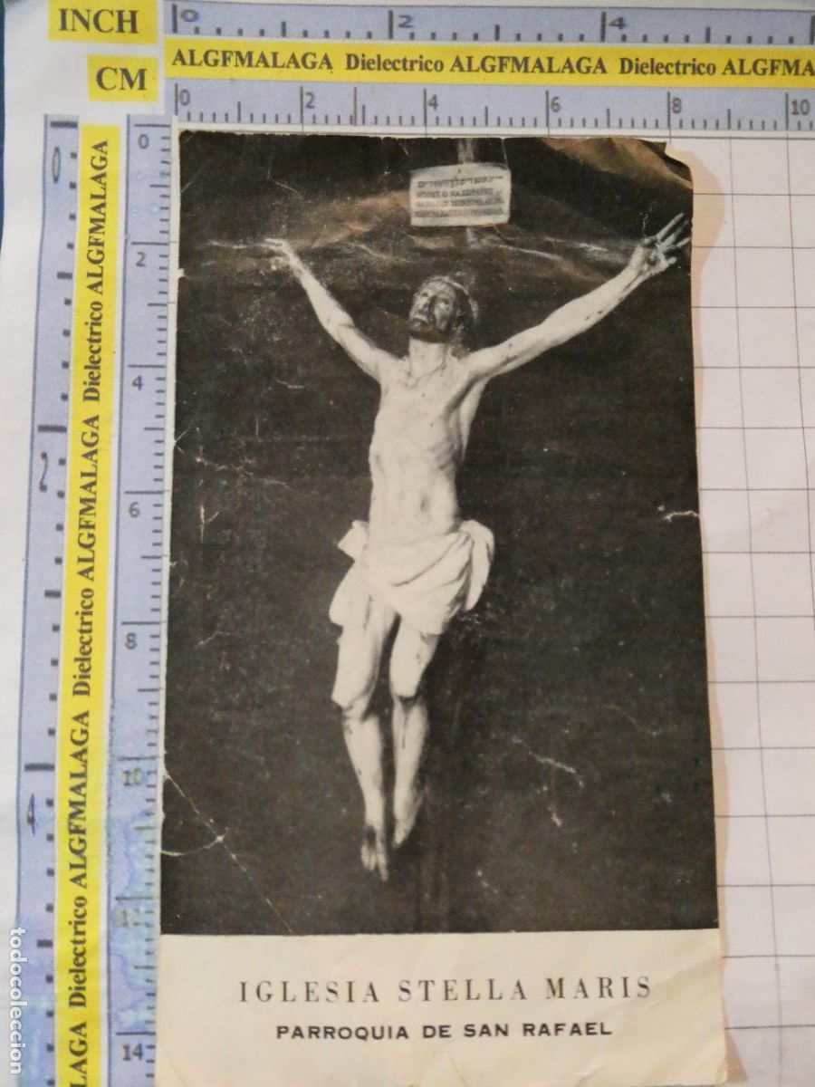 Postales: RECORDATORIO RELIGIOSO SEMANA SANTA. A&Ntilde;O 1970 HORARIOS IGLESIA STELLA MARIS M&Aacute;LAGA. 104