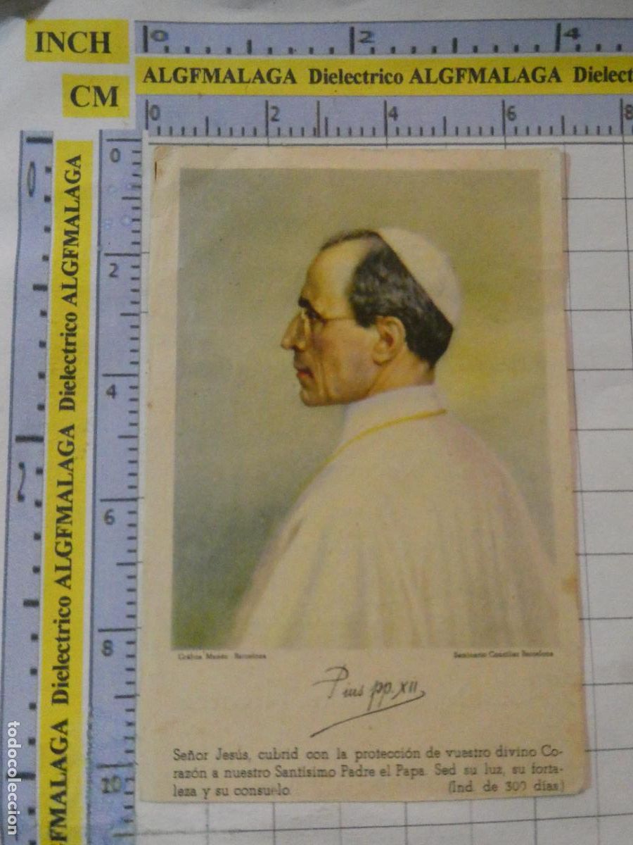 Postales: RECORDATORIO RELIGIOSO SEMANA SANTA. ORDENACI&Oacute;N SACERDOTAL M&Aacute;LAGA A&Ntilde;O 1946. PAPA PIO XII. 108