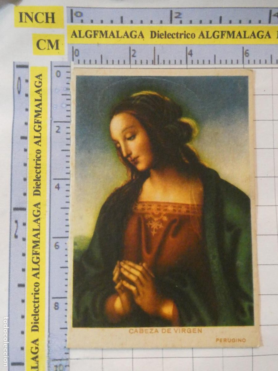 Postales: RECORDATORIO RELIGIOSO SEMANA SANTA. CABEZA DE VIRGEN PUBLICIDAD SULFADENTE PASTA DIENTES. 117