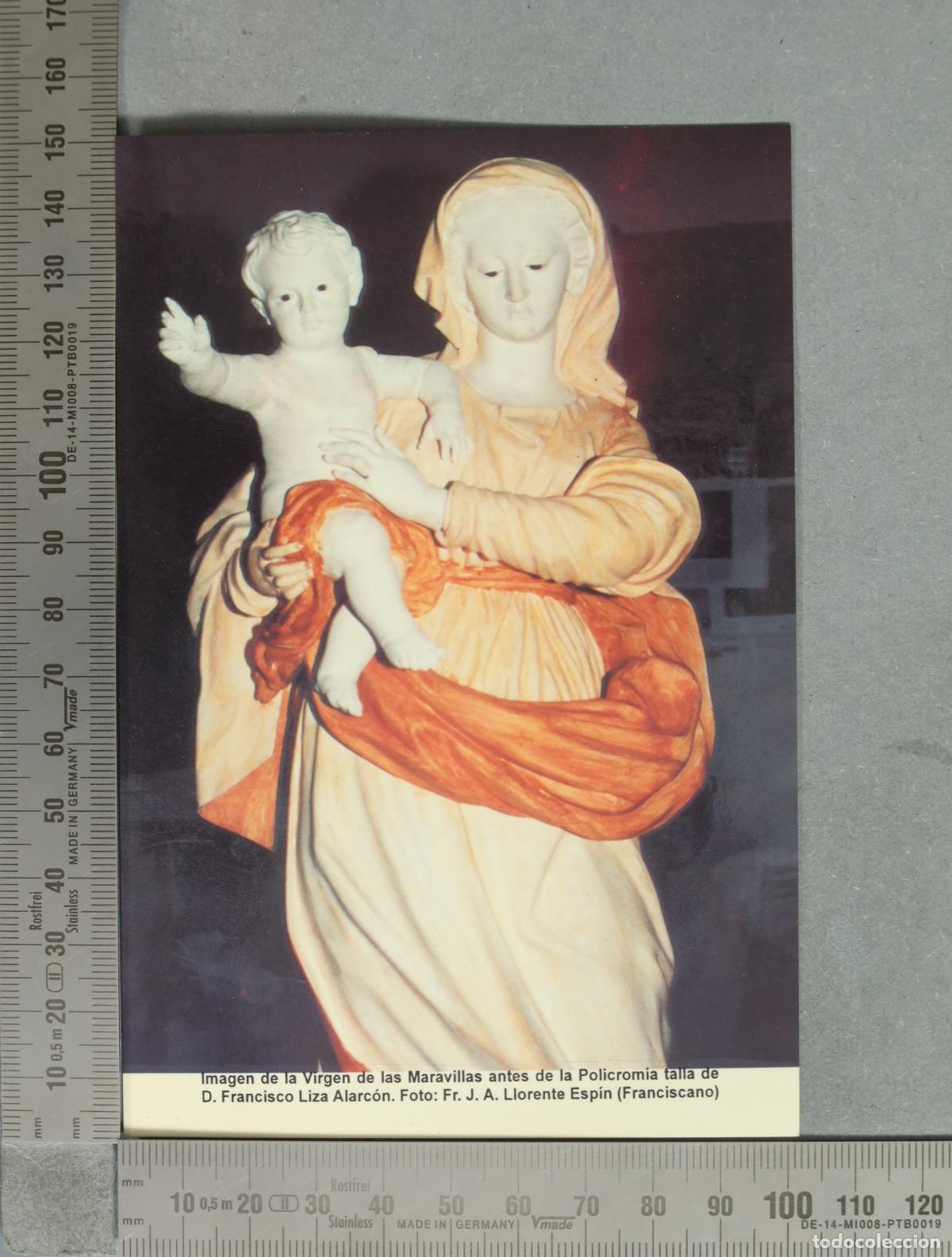 Postais: POSTAL. Imagen de la Virgen de las Maravillas - Francisco Liza Alarc&oacute;n - Fr. J. A. Llorente Esp&iacute;n