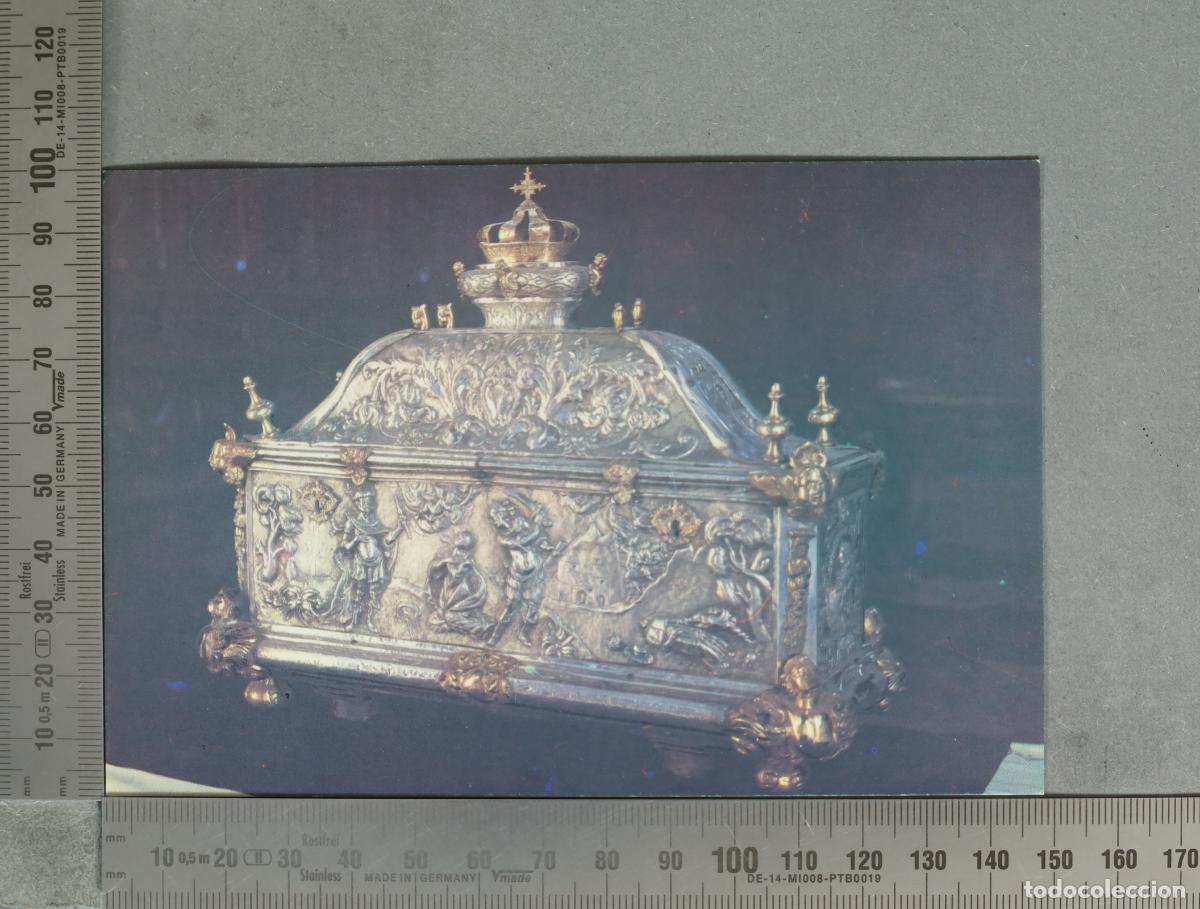 Postais: POSTAL. Arqueta de plata que guarda el Cuerpo de Santa Orosia - Altar Mayor Catedral - Jaca
