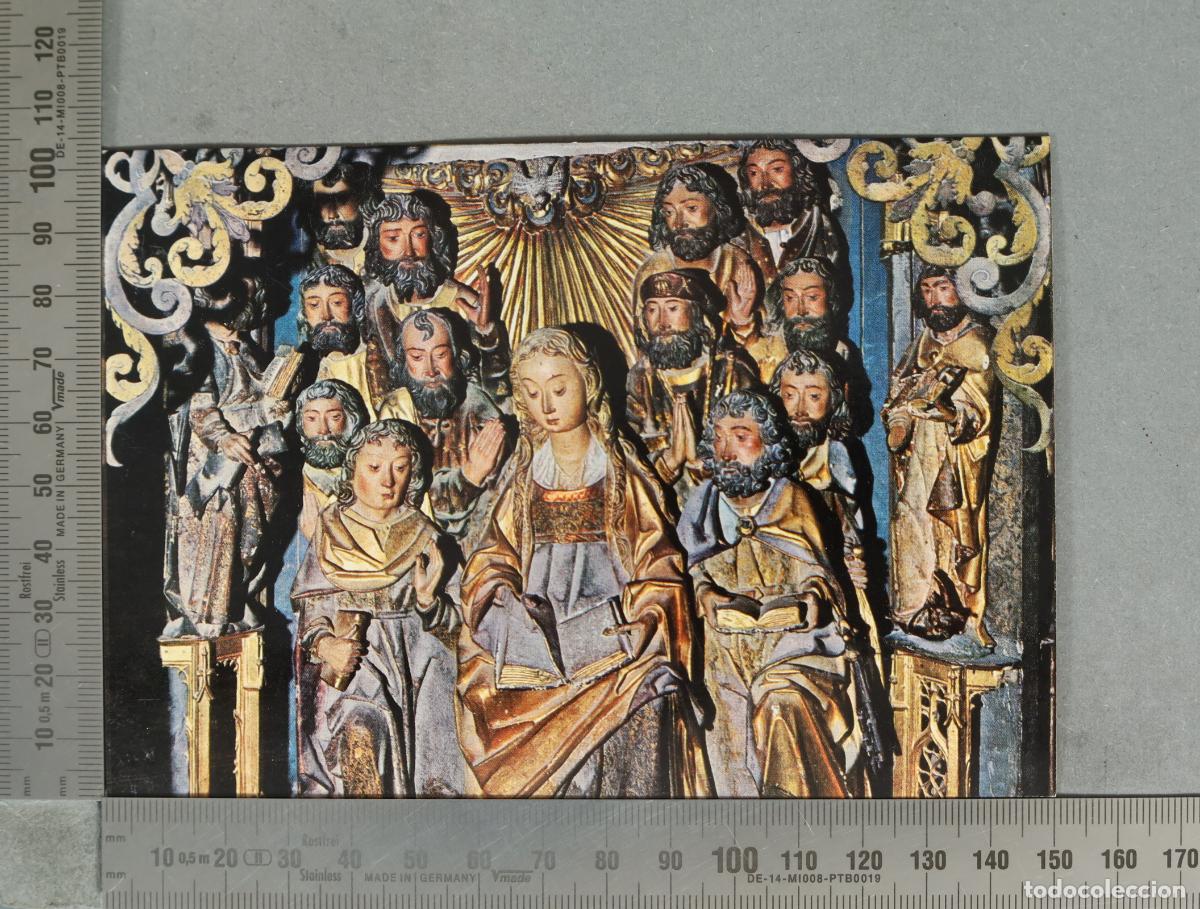 Postales: POSTAL. Burgos - Cartuja de Miraflores - Retablo - Tambor giratorio - Pentecost&eacute;s