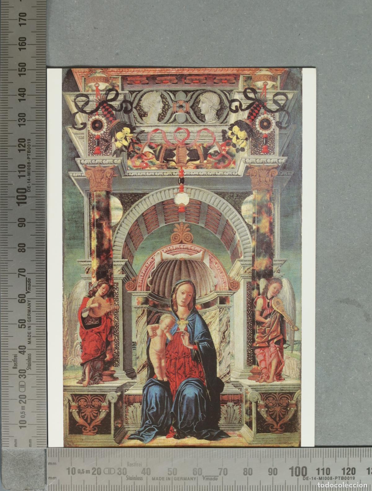 Postcards: POSTAL. La Vierge et l'Enfant, sous un portique - &Eacute;cole de Padoue - &Eacute;ditions des Mus&eacute;es Nationaux