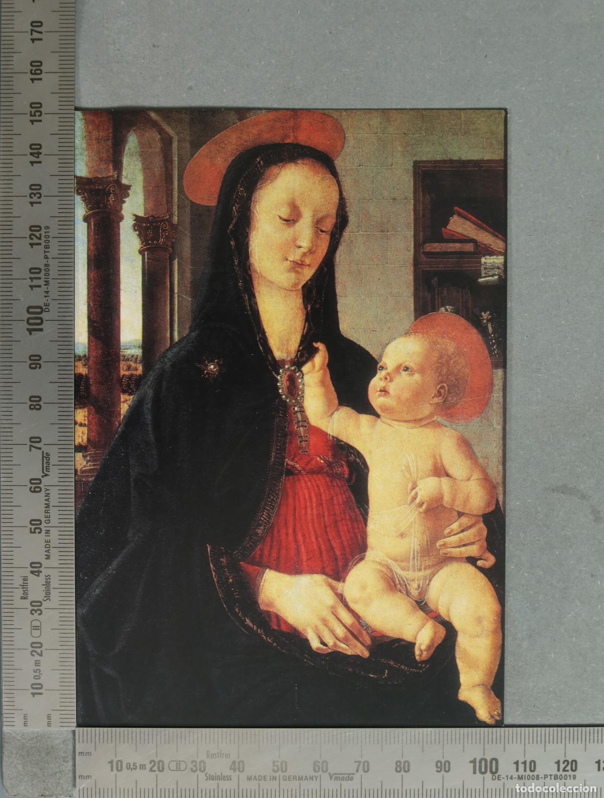 Cartes Postales: POSTAL. La Vierge et l'Enfant - &Eacute;cole de Verrocchio