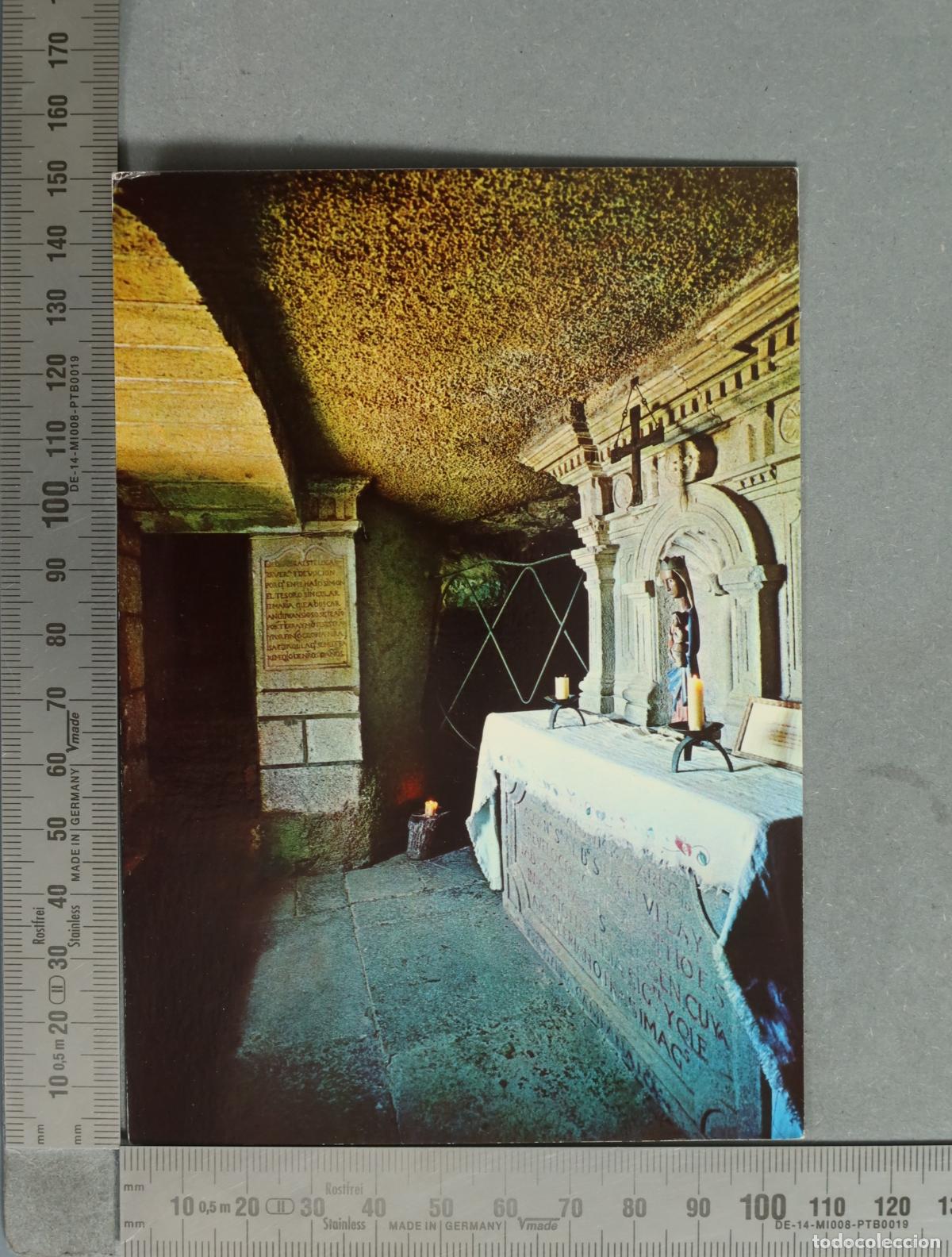 Postales: POSTAL. Pe&ntilde;a de Francia - Gruta de la aparici&oacute;n de la virgen