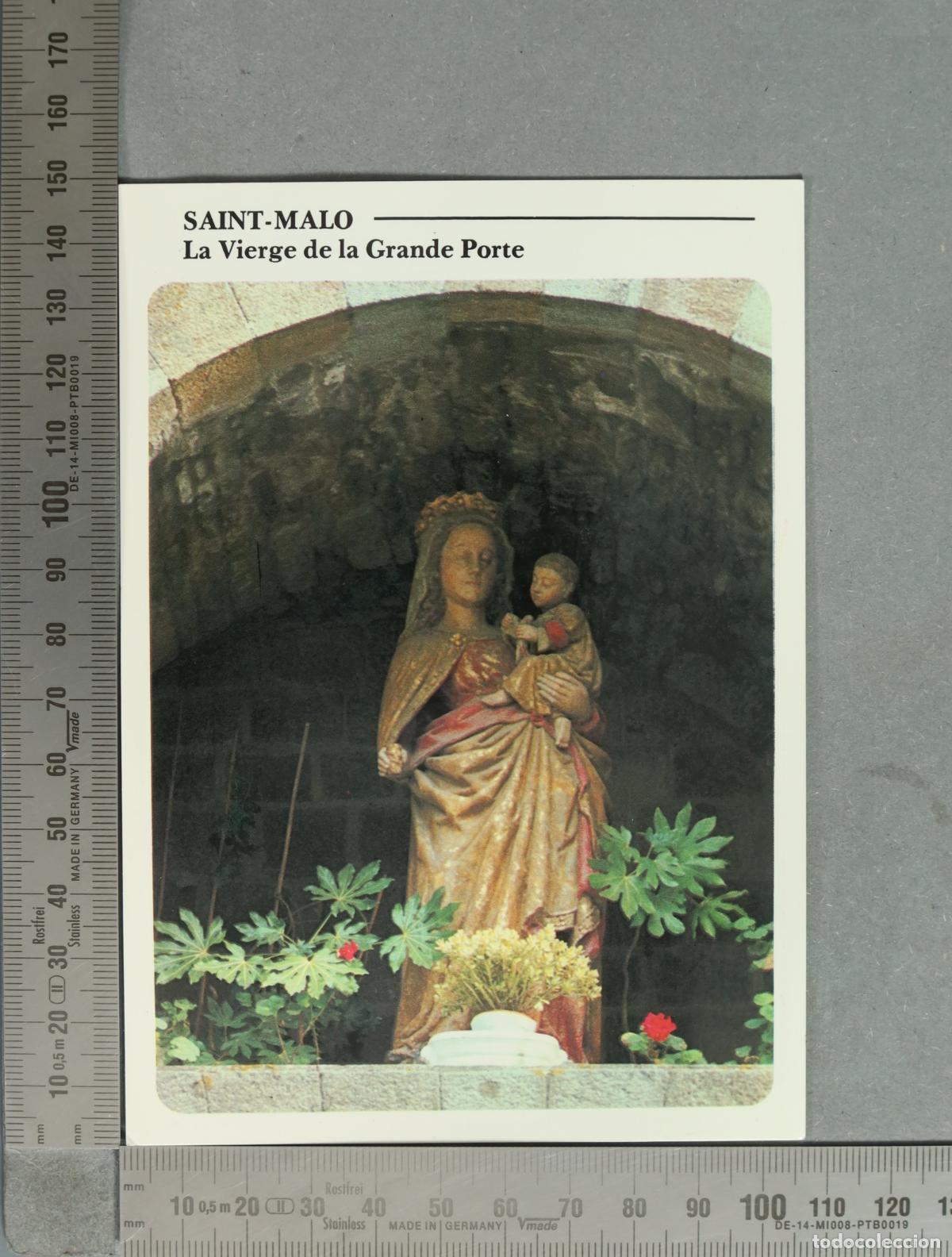 Postales: POSTAL. Saint-Malo - La Vierge de la Grande Porte